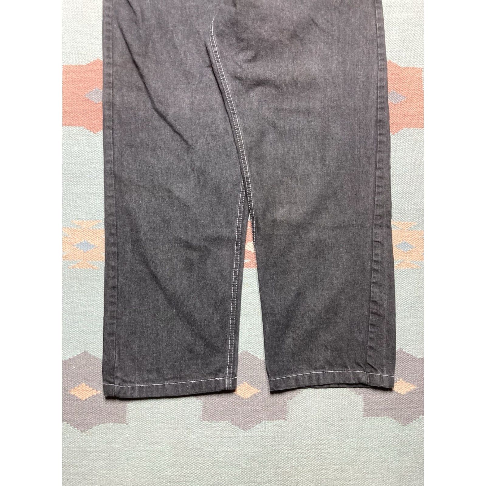 Vintage VINTAGE Evolution In Design Jeans Men Wide-Leg Plaid Black 40x31 Hip Hop Skater Baggy Y2K Size US 40 / EU 56 - 5 Thumbnail