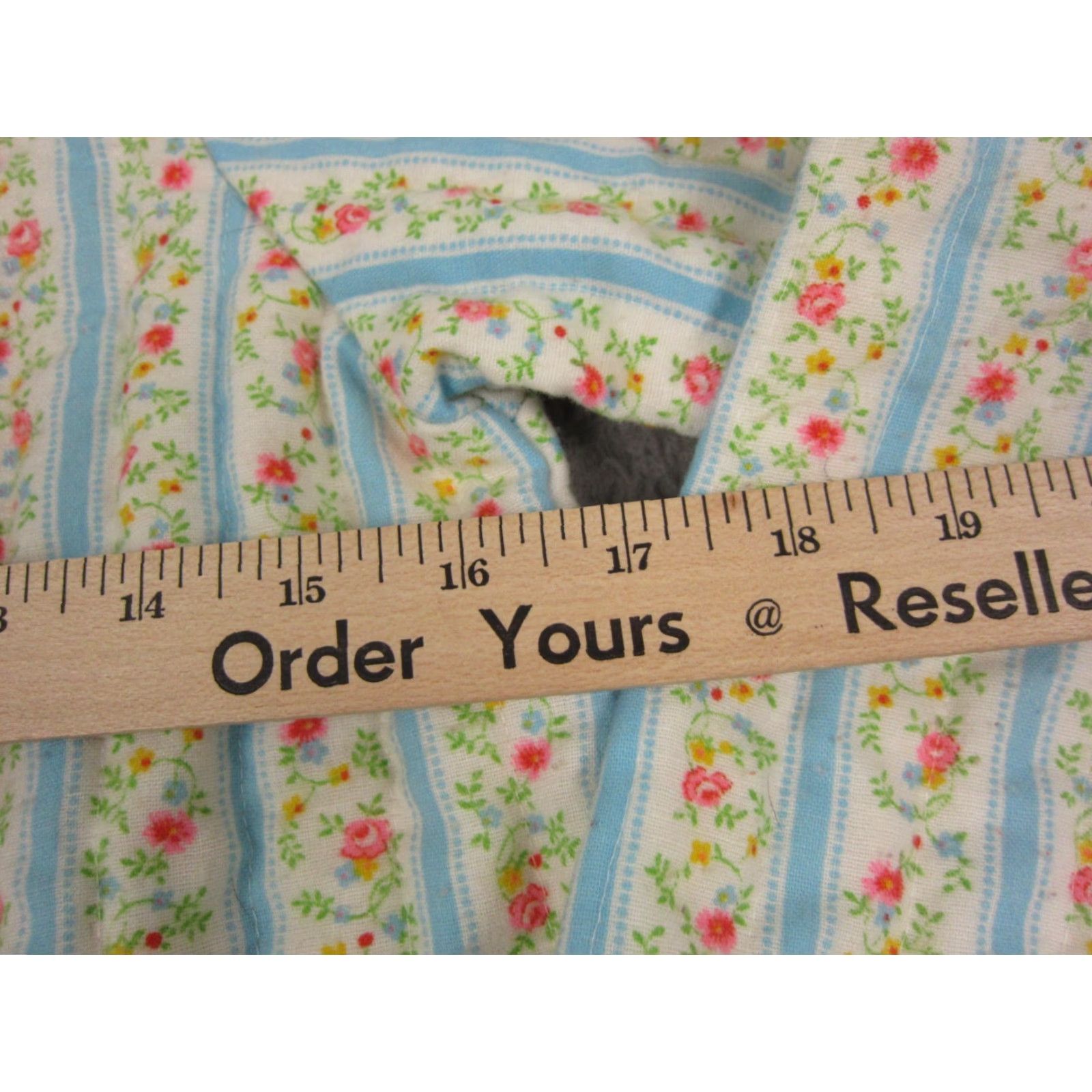 Vintage VINTAGE Her Majesty Dress Teens 10 Floral Knit A-Line Knee Length Long Sleeve Collared Zip Blue Green 60s 70s 90s Mens Women Girls Boys Size L / US 10 / IT 46 - 6 Thumbnail