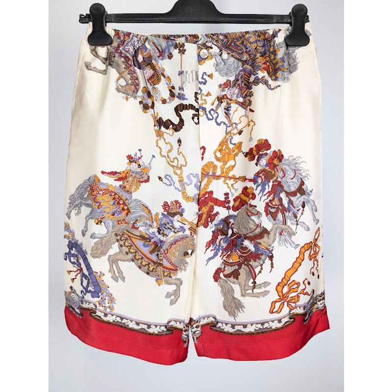 Gucci o1rshd1 Roi Soleil Short On TW Prt in Ivory/Red/Mc Size US 32 / EU 48 - 2 Thumbnail
