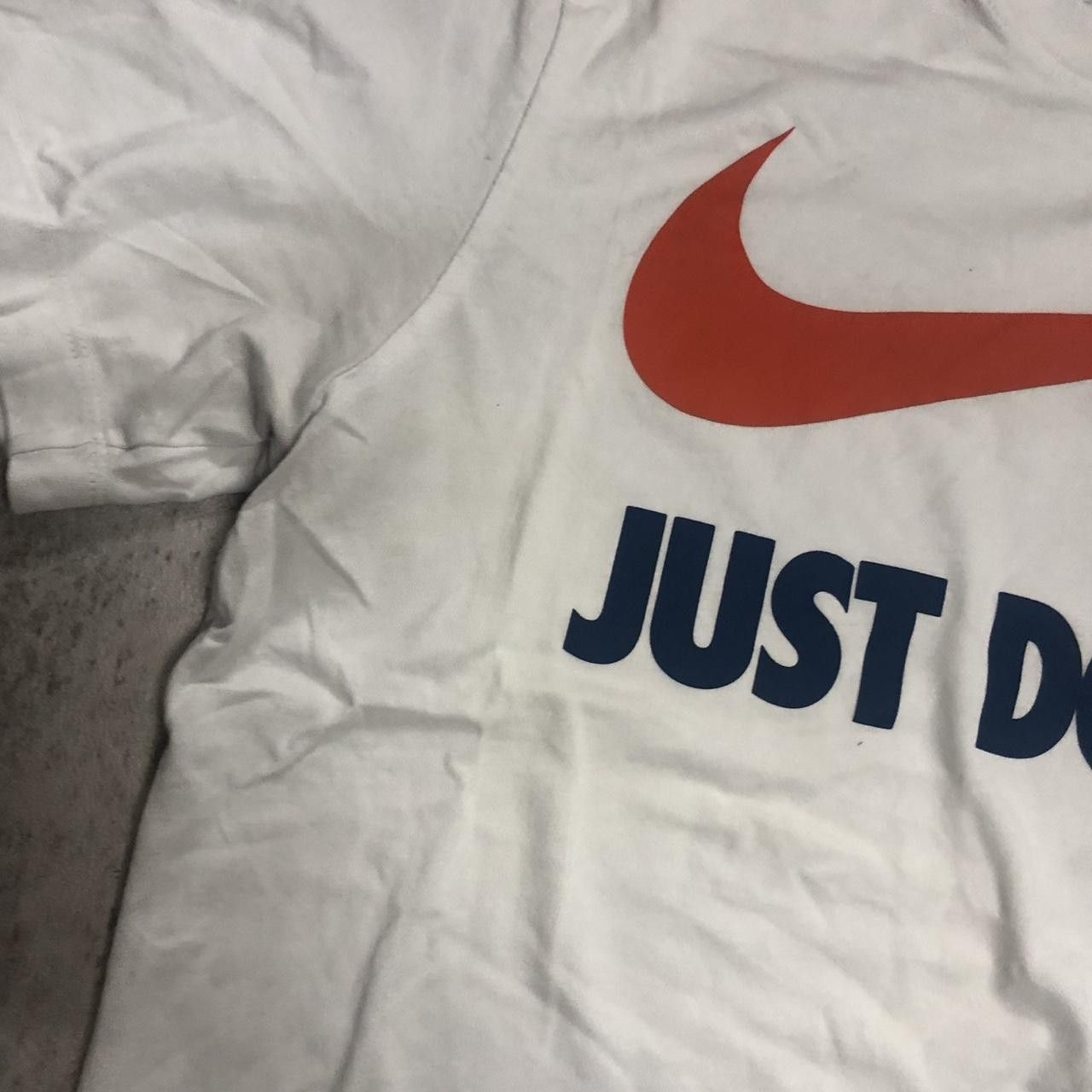 Nike Nike white and red cotton t-shirt Size US M / EU 48-50 / 2 - 2 Thumbnail