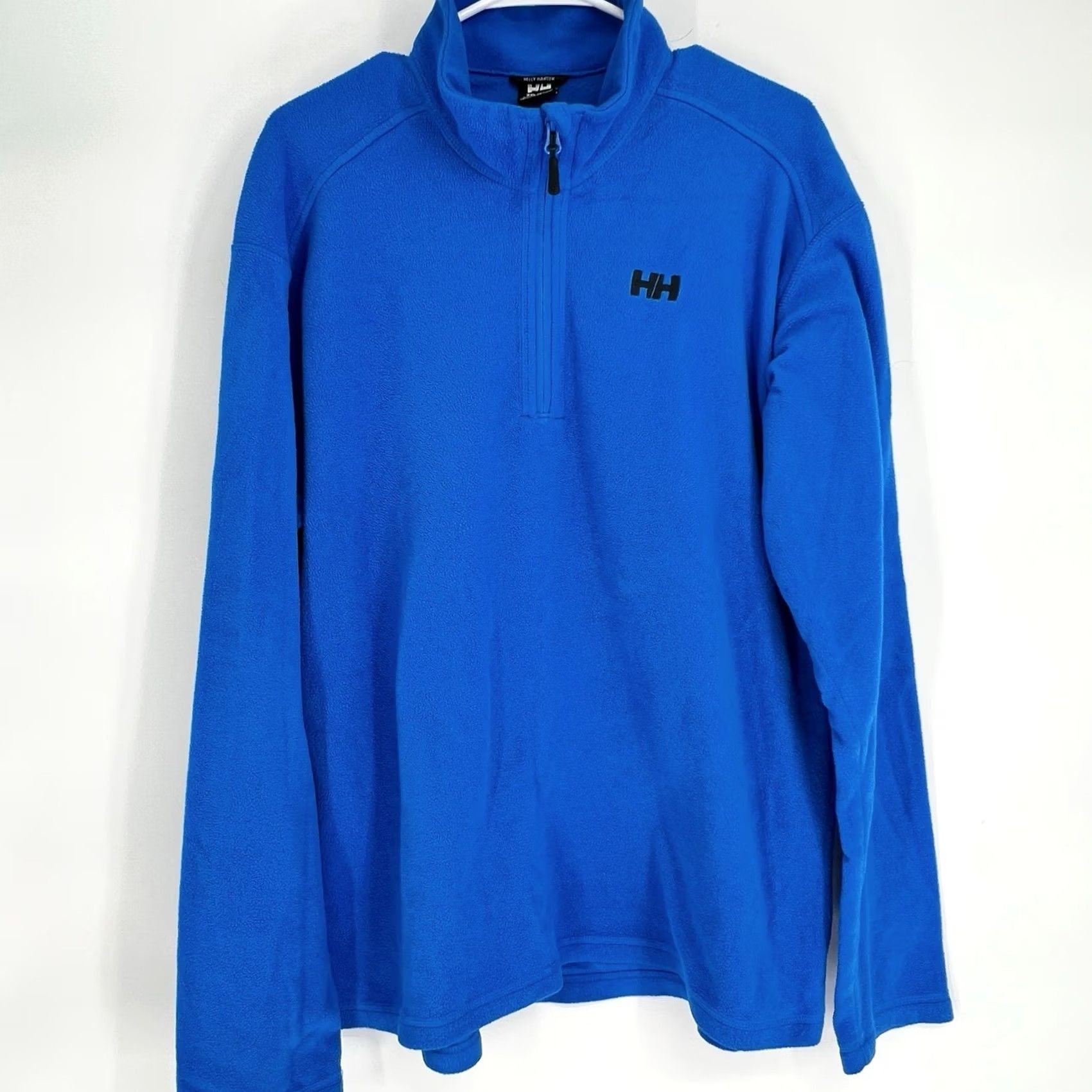 Helly Hansen Helly Hansen Polartec Fleece Mens 2XL Zip 1/4 Embroidered Logo Blue 100% Polyester Raglan Sleeve Mock Neck Pullover Casual Ski Daywear Mens Size US XXL / EU 58 / 5 - 2 Thumbnail