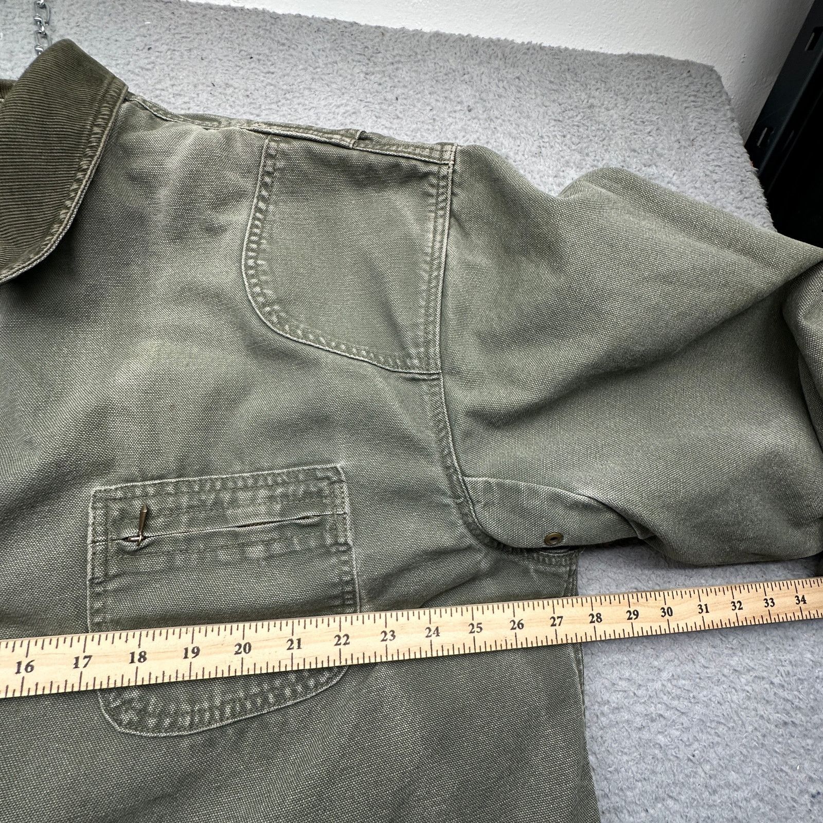 L.L. Bean LL Bean JX75 Primaloft Plaid Lined Canvas Barn Coat Mens XL Size US XL / EU 56 / 4 - 5 Thumbnail