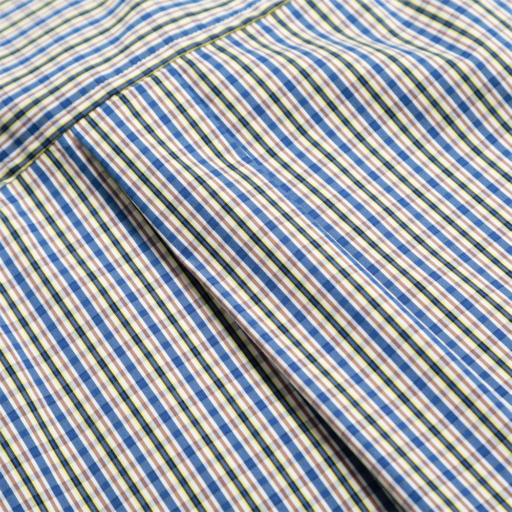 Japanese Brand × Vintage Japanese retro men's loose vertical striped plaid shirt Size US M / EU 48-50 / 2 - 4 Thumbnail