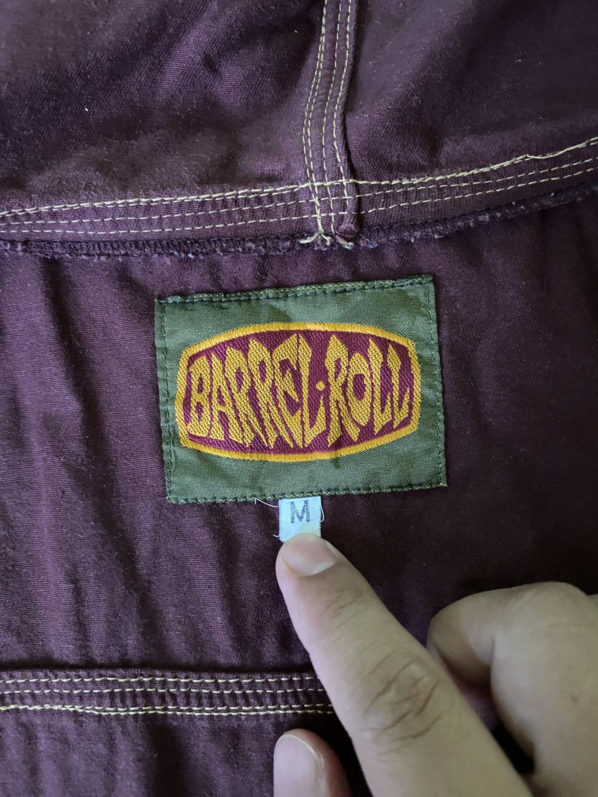 Japanese Brand Barrel Roll Hooded Snap Vest Maroon Archive Y2K Size US M / EU 48-50 / 2 - 7 Thumbnail