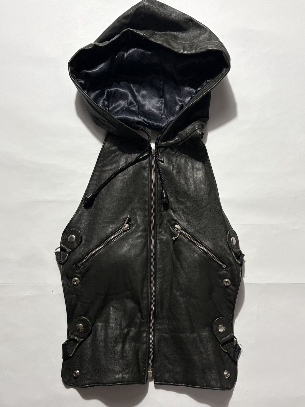 90’s JOHN RICHMOND COLLECTION LEATHER DICKEY