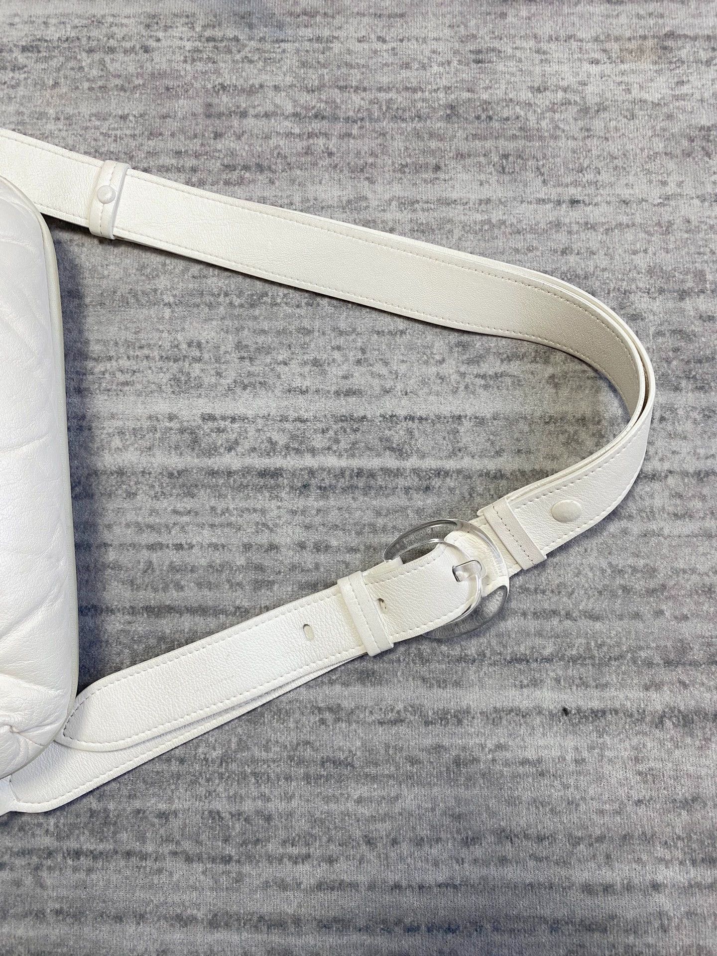Maison Margiela Maison Margiela Glam Slam Bag White Cloud Lambskin Size ONE SIZE - 7 Thumbnail
