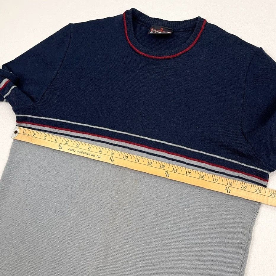 Vintage VTG Demetre Sweater Mens XL Blue Gray New Wool Knit Crew Pullover Ski Jumper 80s Size US XL / EU 56 / 4 - 5 Thumbnail