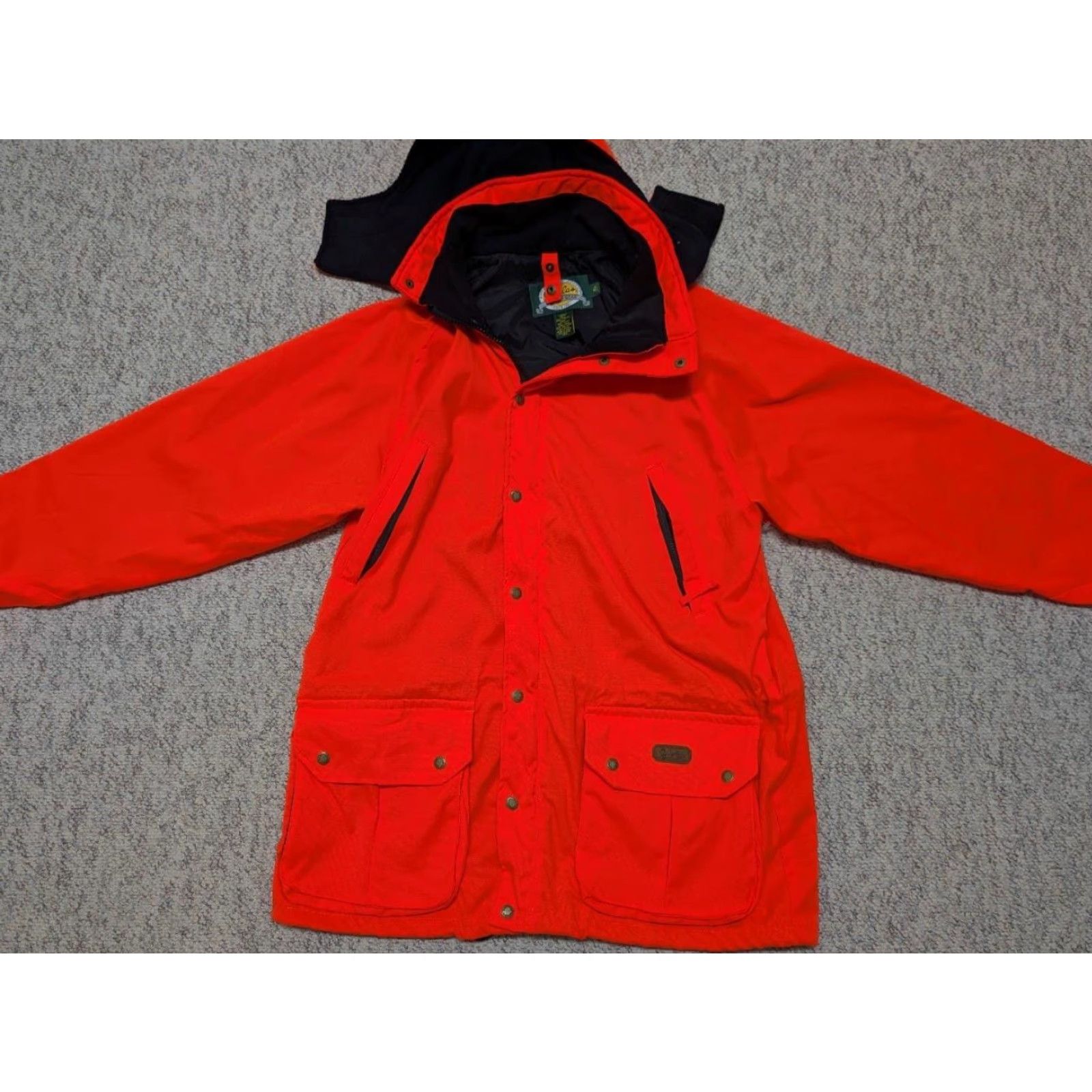 Vintage VINTAGE Cabela's parka coat ORANGE camouflage M TALL hooded HUNTING acrylic coat Men Orange Camouflage 90s Hunting Mens Size US M / EU 48-50 / 2 - 7 Thumbnail