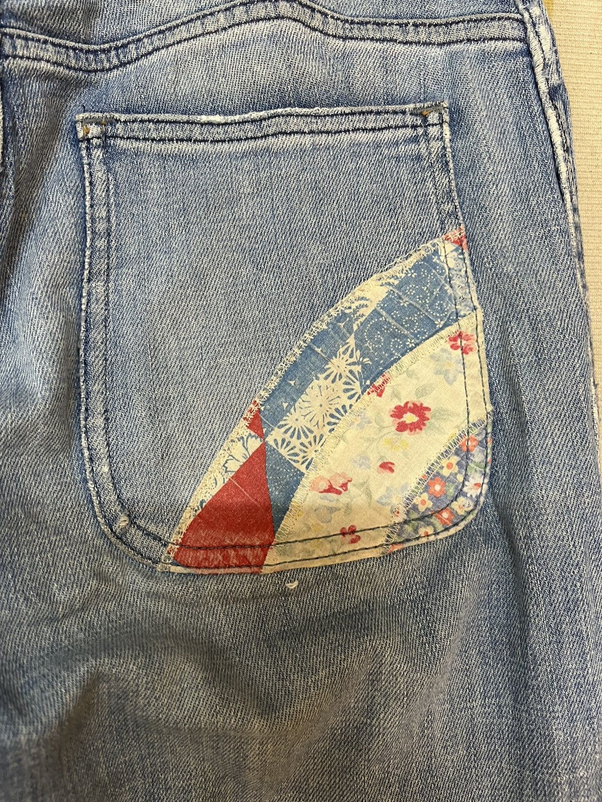 Polo Ralph Lauren × RRL Ralph Lauren × Ralph Lauren Vintage Polo Ralph Lauren Flare Mural Denim Size US 28 / EU 44 - 11 Thumbnail