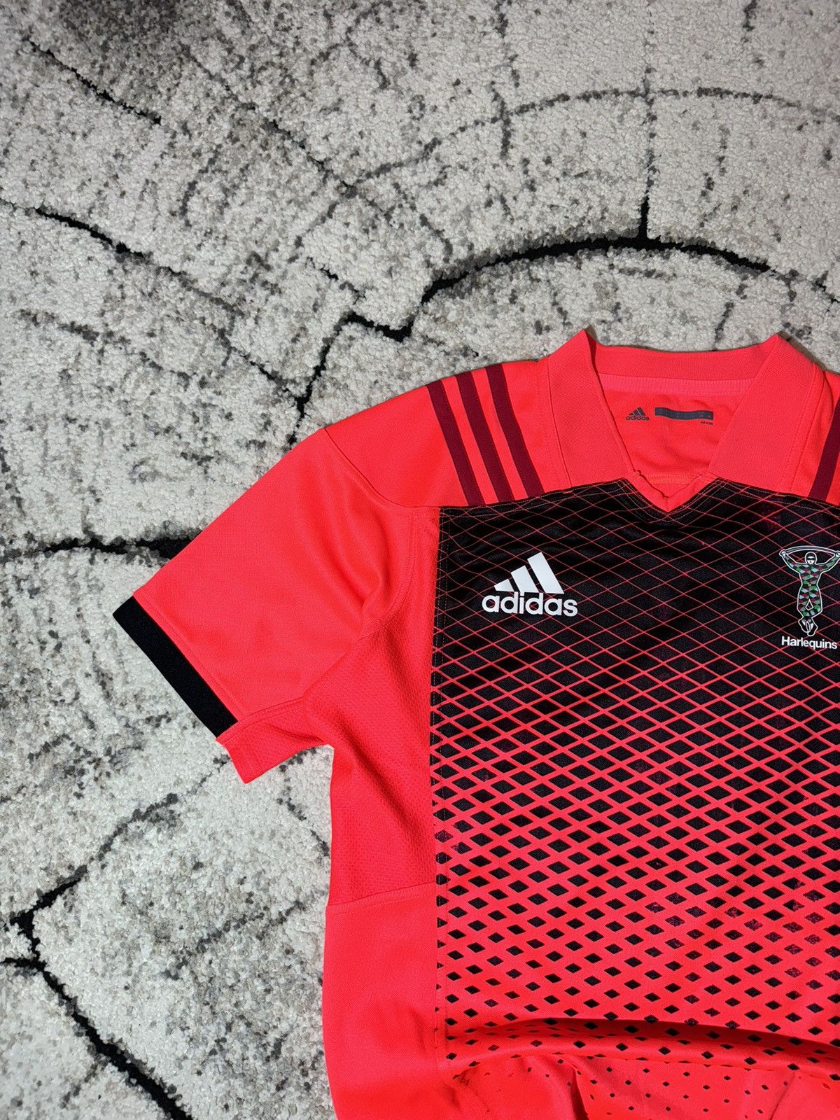 Adidas × Vintage 2017/18 Maillot Adidas Harlequins Rugby Taille Jersey Large Size US L / EU 52-54 / 3 - 2 Thumbnail