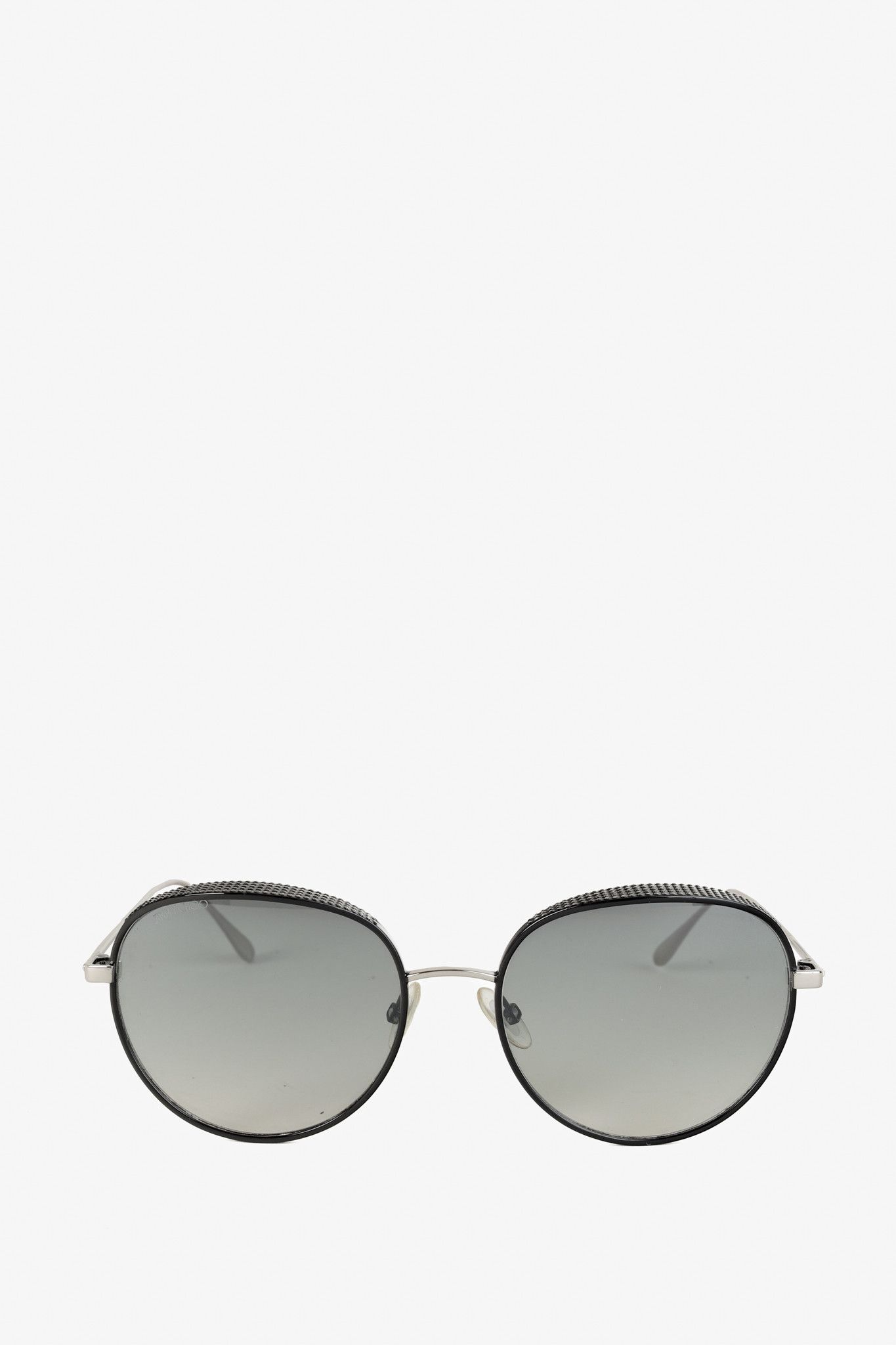 Jimmy Choo Jimmy Choo Ello/S Jin IC Round Gunmetal Textured Sunglasses Size ONE SIZE - 2 Thumbnail
