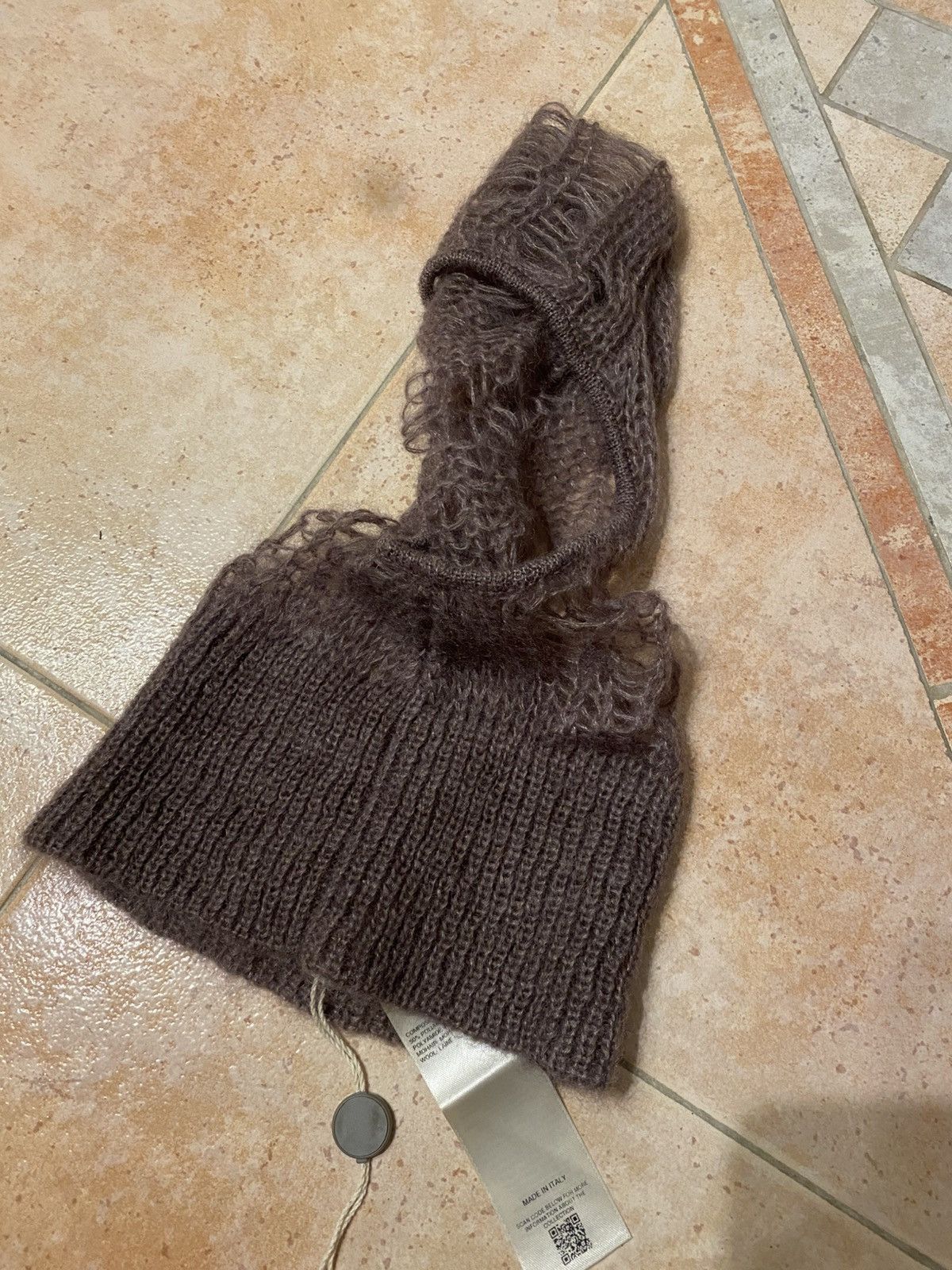 Rick Owens 🤯 Rick Owens SS24 mohair knit balaclava beanie Size ONE SIZE - 7 Thumbnail