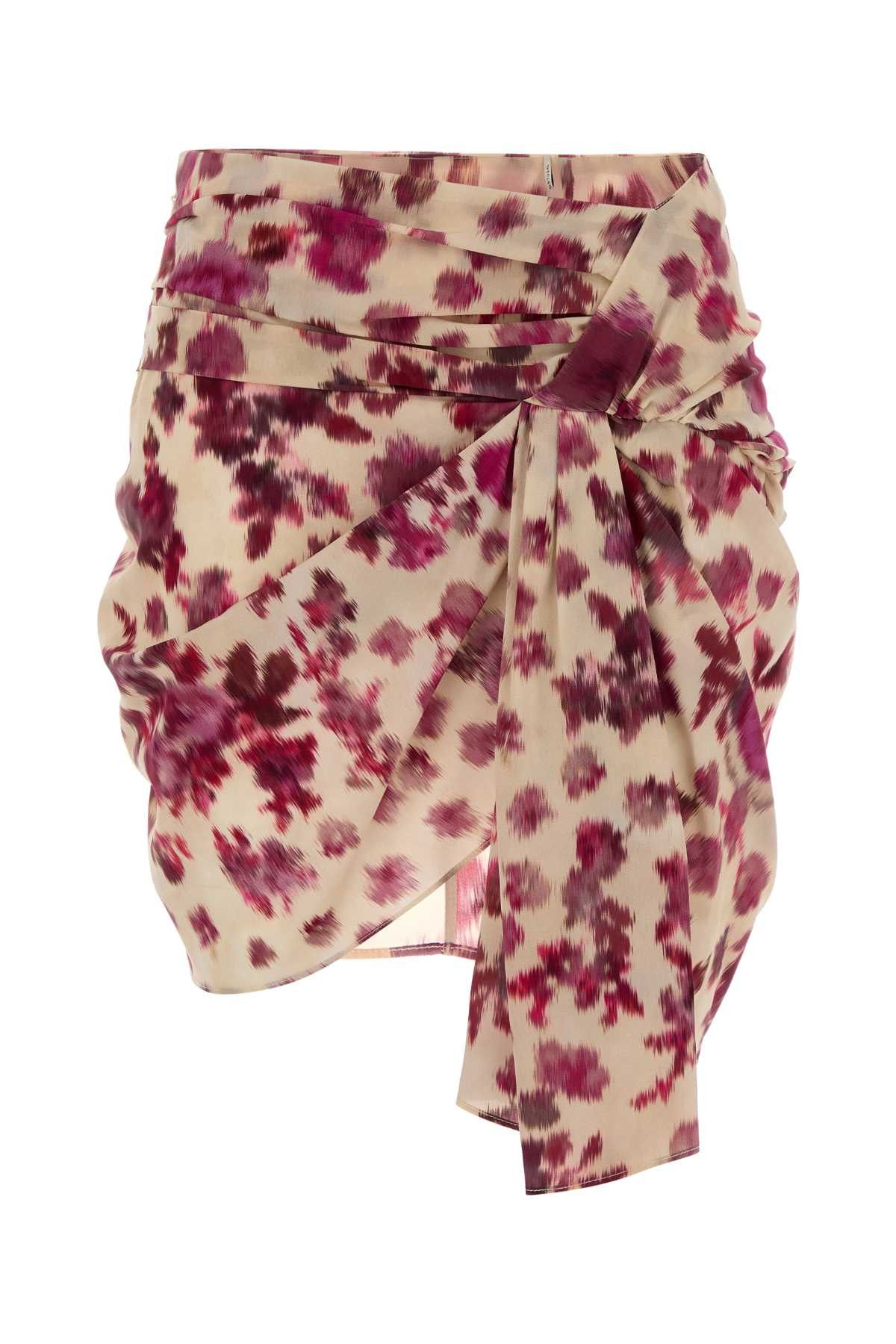 Isabel Marant Printed Stretch Silk Ovia Mini Skirt Size 30" / US 8 / IT 44 - 1 Thumbnail