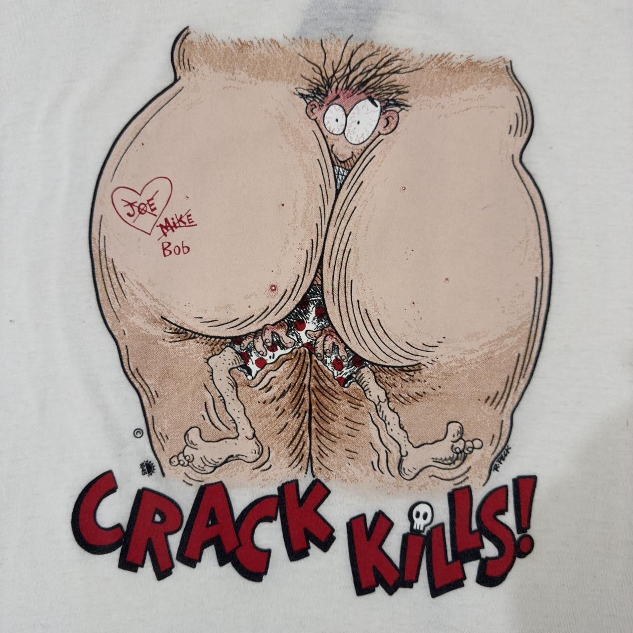 Other Rare vintage (ass) Crack Kills T-shirt Size US XL / EU 56 / 4 - 2 Thumbnail
