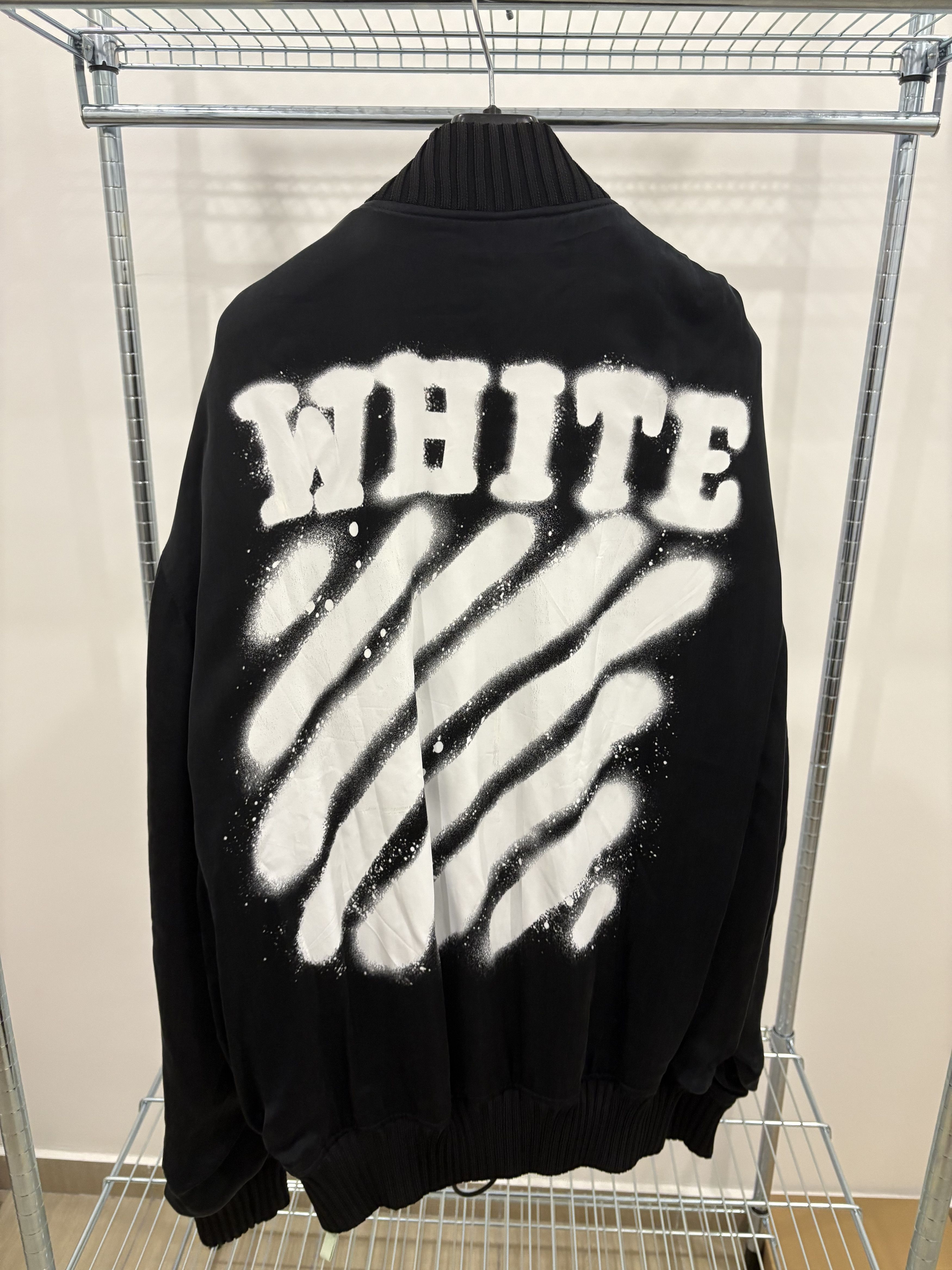 Off-White Off-White SS17 Brush Stroke Bomber Size US XL / EU 56 / 4 - 5 Thumbnail