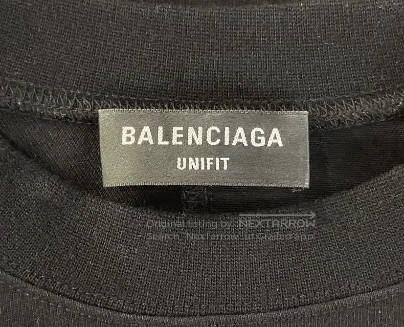 Balenciaga Balenciaga Striped Colorblock Round Neck Printed Letter Lo Size US M / EU 48-50 / 2 - 5 Thumbnail