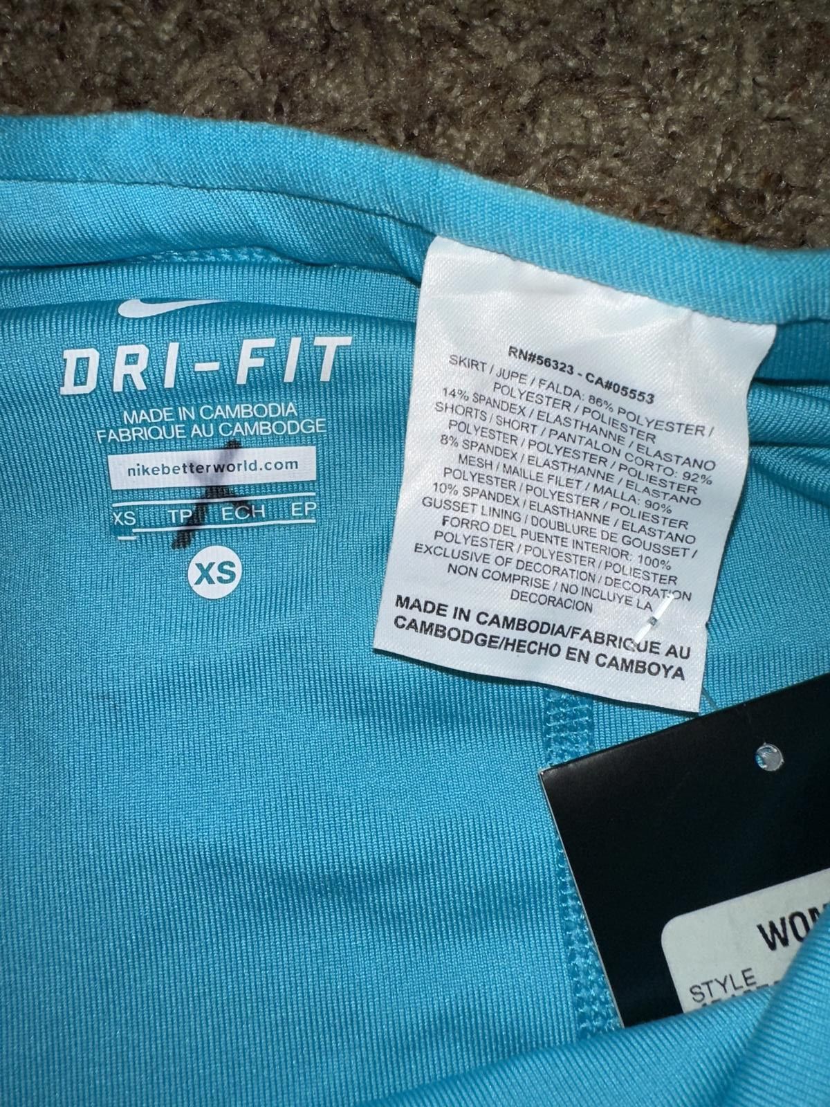 Nike Nike Women’s Tennis Dri Fit Skort White Yellow Skirted Shorts Size 26" / US 2 / IT 38 - 3 Thumbnail