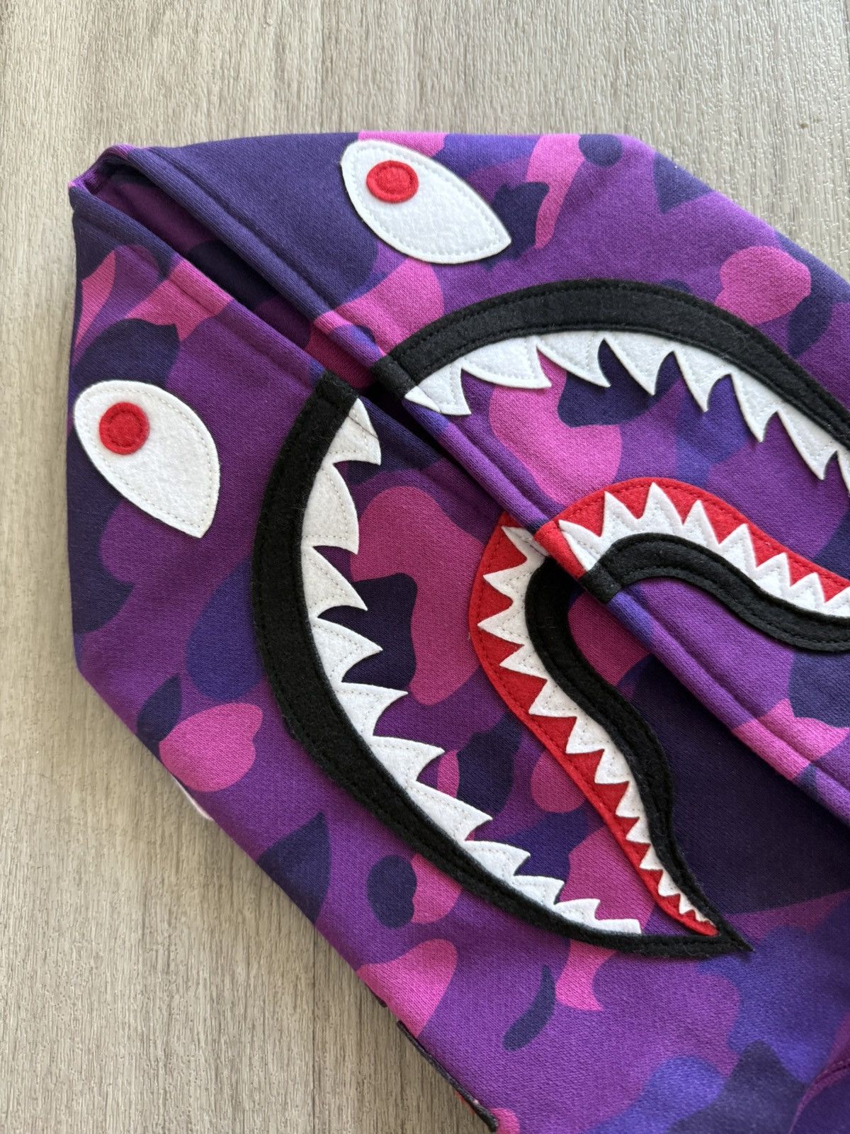 Bape Bape Purple Camo Shark Pull Over Size US S / EU 44-46 / 1 - 4 Thumbnail