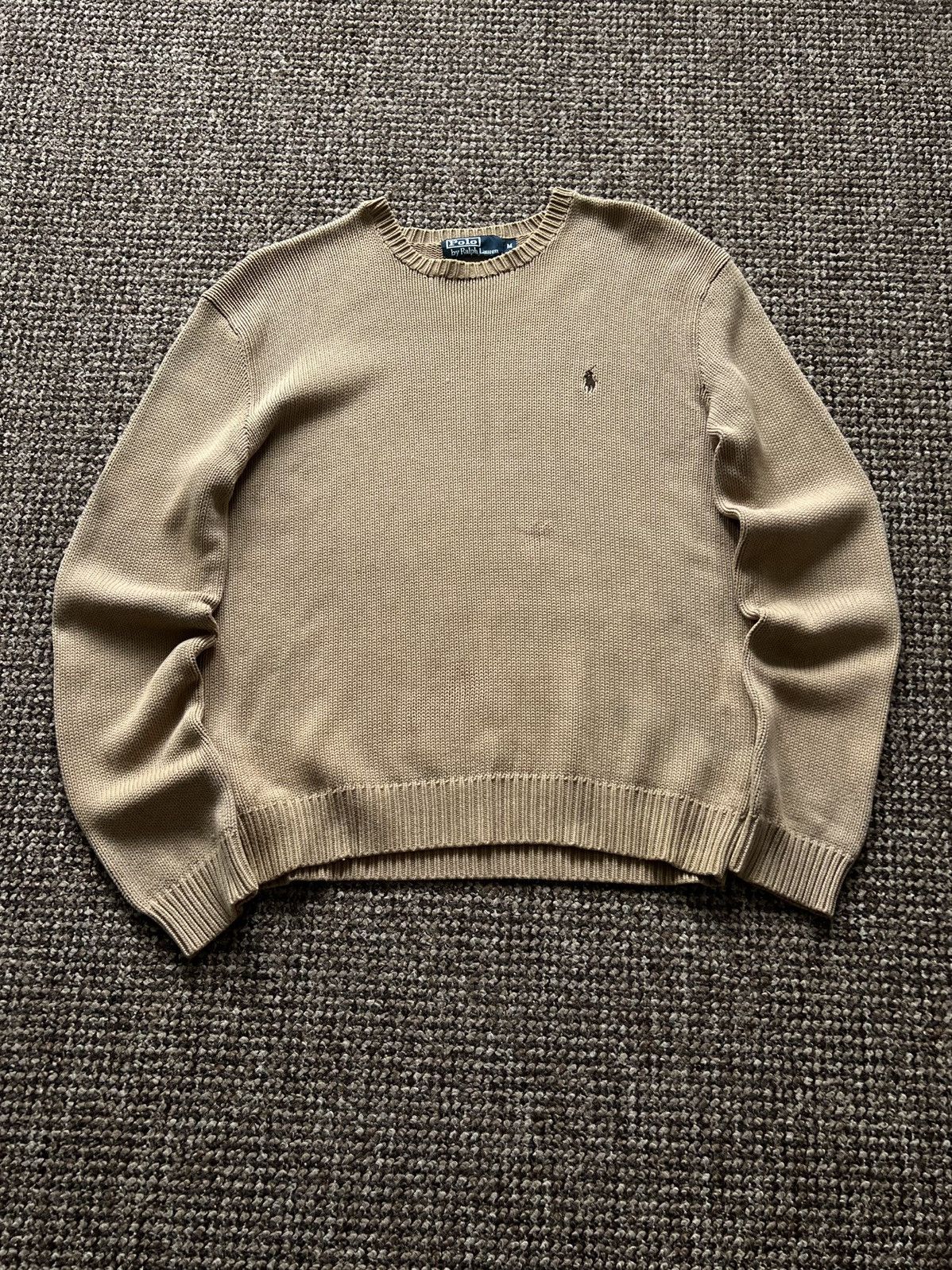 Polo Ralph Lauren 🤎 Vintage Polo Ralph Lauren Brown Hype Sweater Knitted 90s Size US M / EU 48-50 / 2 - 4 Thumbnail