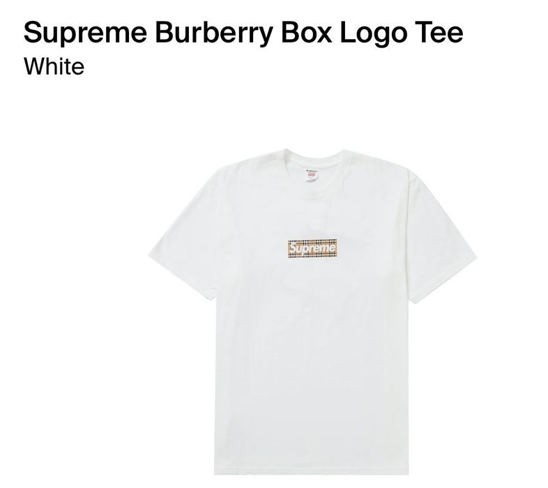 Supreme Supreme Burberry Box Logo | Grailed