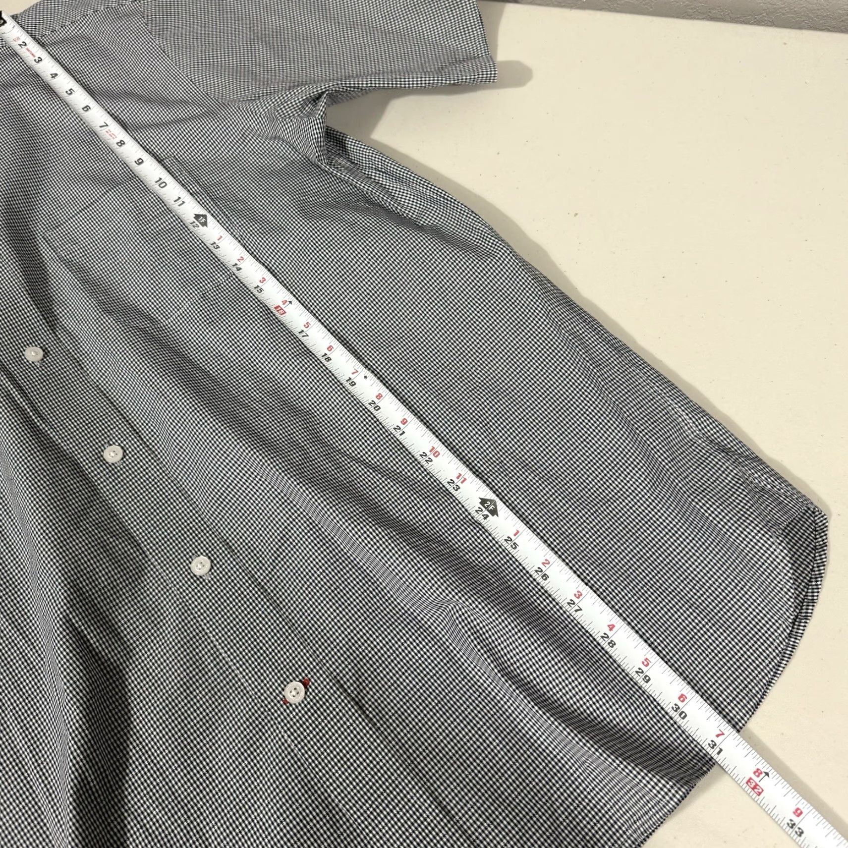 Cremieux Daniel Cremieux Shirt Mens L Gray Plaid Signature Collection Button Short Sleeve Size US L / EU 52-54 / 3 - 2 Thumbnail