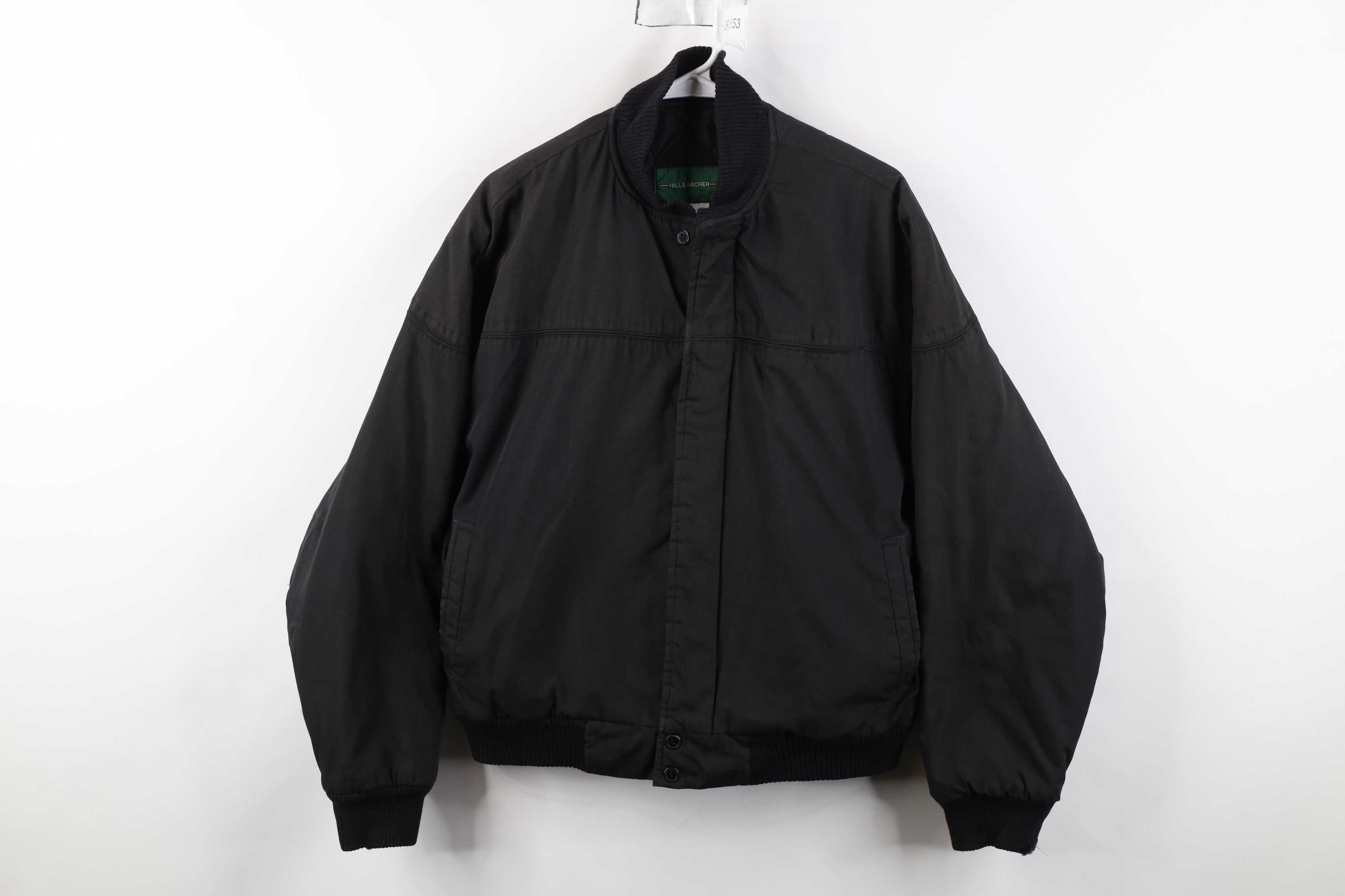 Vintage Vintage 90s Streetwear Quilted Bomber Jacket Black Size US L / EU 52-54 / 3 - 1 Thumbnail
