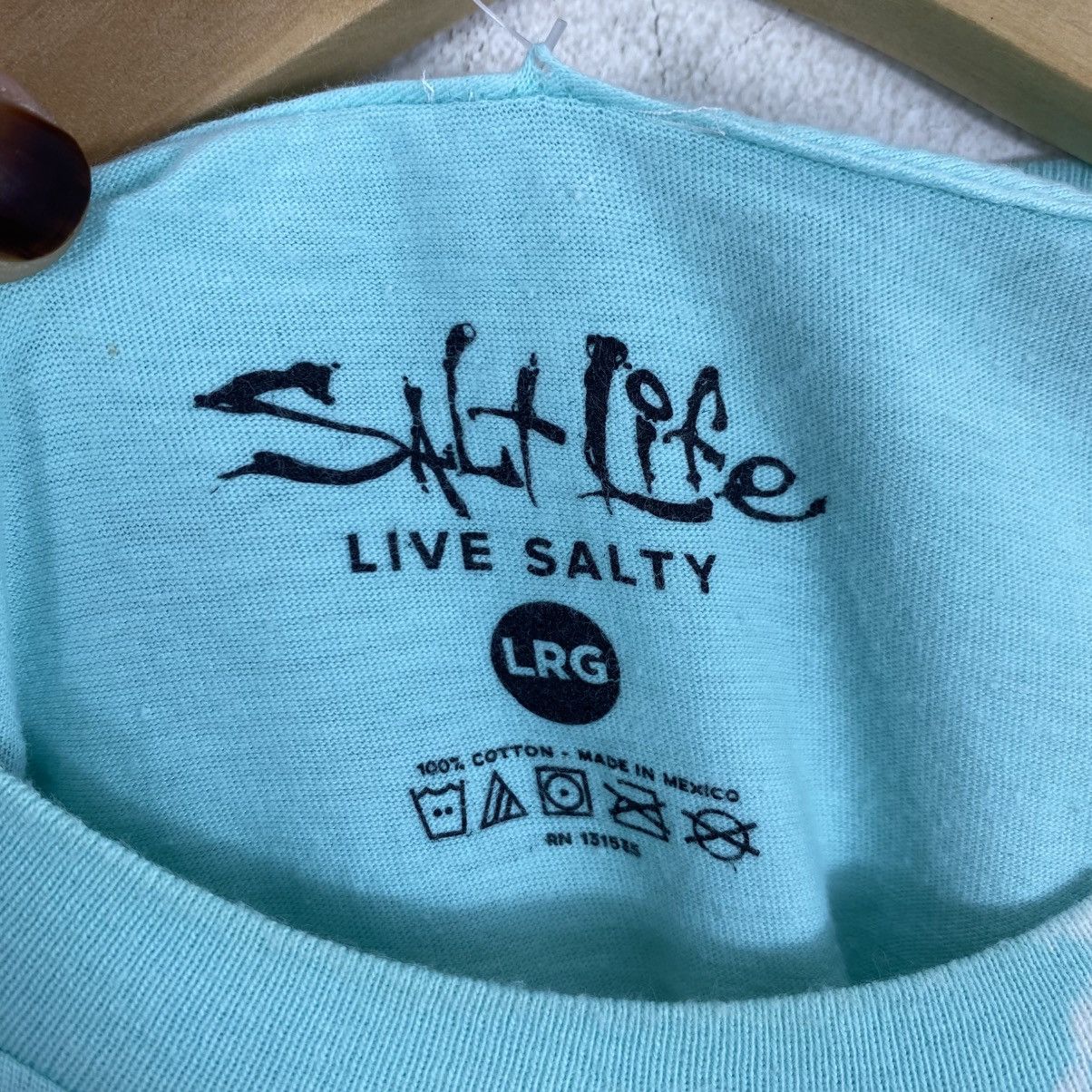 Vintage Salt Life Vintage TealMarlin Graphic TShirt Large Distressed Size US L / EU 52-54 / 3 - 6 Thumbnail