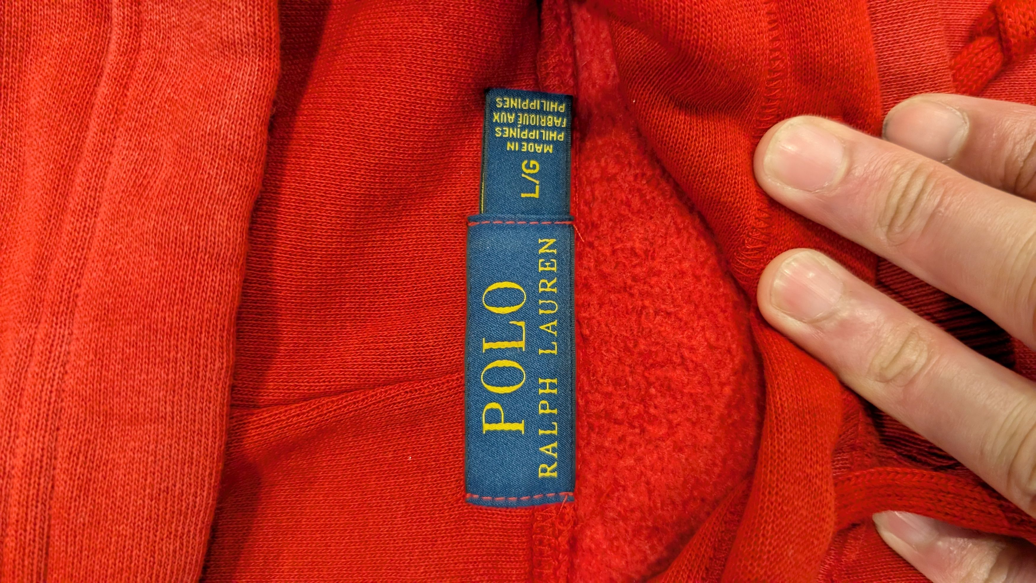 Polo Ralph Lauren Polo Ralph Lauren Red Hoodie Size US L / EU 52-54 / 3 - 3 Thumbnail