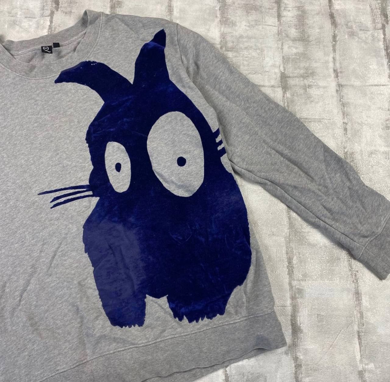 Alexander McQueen Alexander Mcqueen Bunny Rabit Velour Print Sweatshirt Size US M / EU 48-50 / 2 - 2 Thumbnail