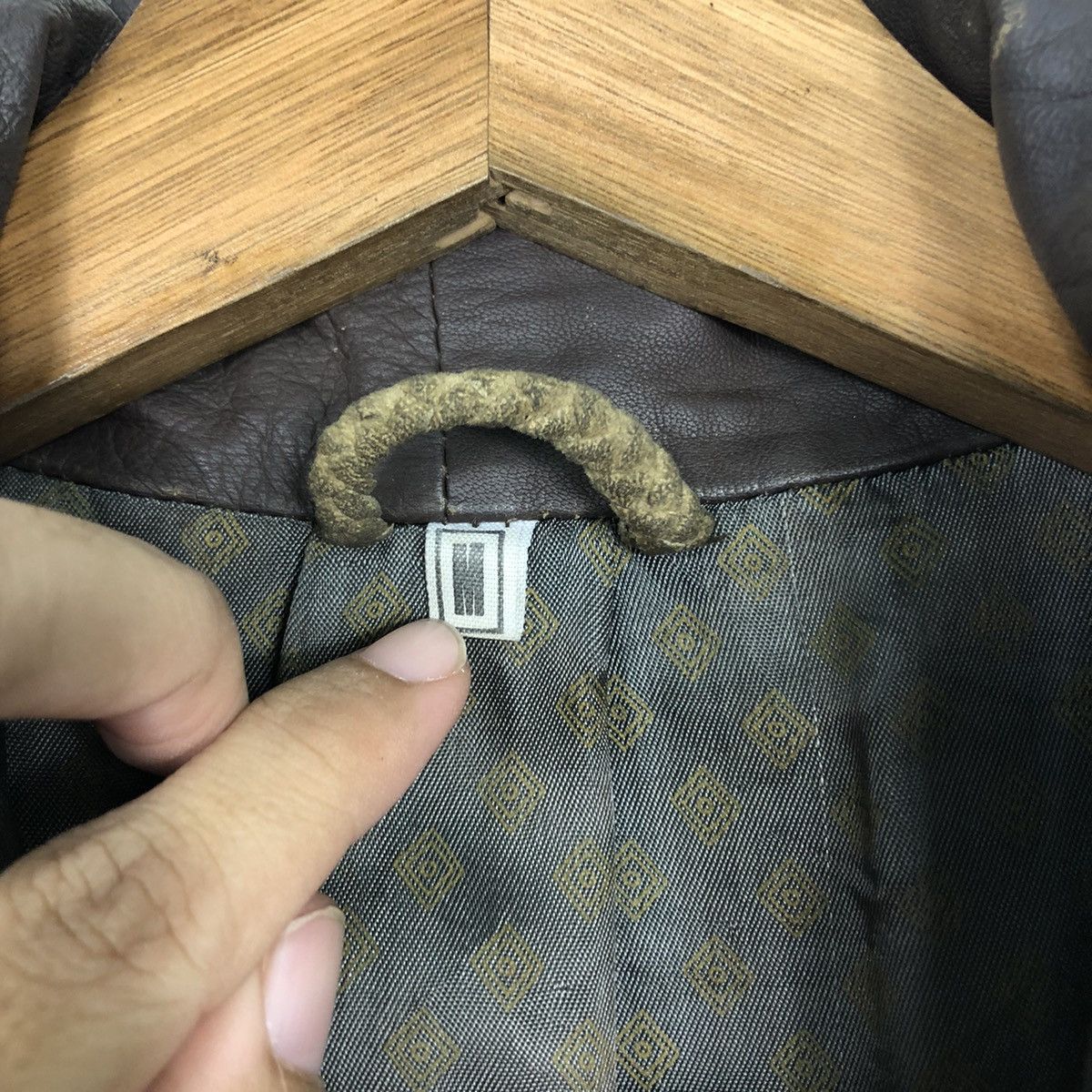 Japanese Brand 📌Vintage Leather Jacket Delta Double Breast Size US M / EU 48-50 / 2 - 18 Thumbnail