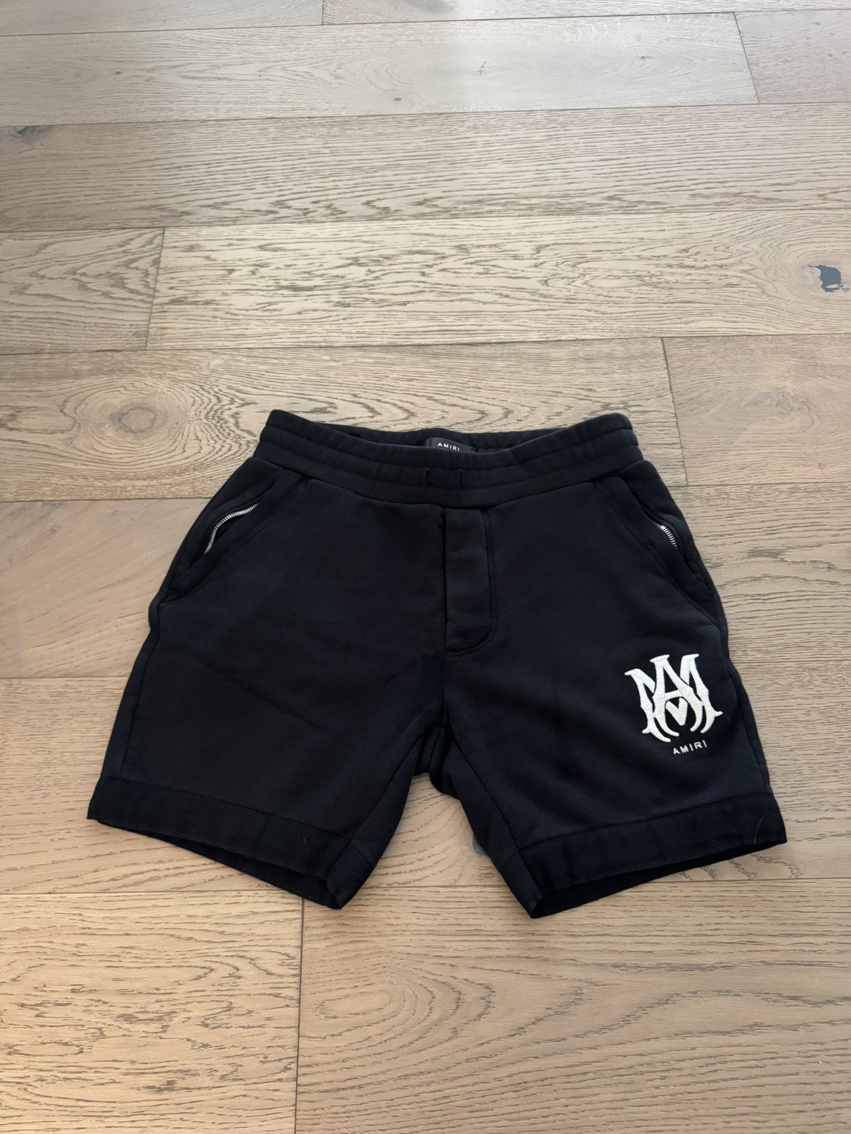 Amiri Amiri MA Core Logo Black Shorts – Size M Size US 33 - 1 Thumbnail