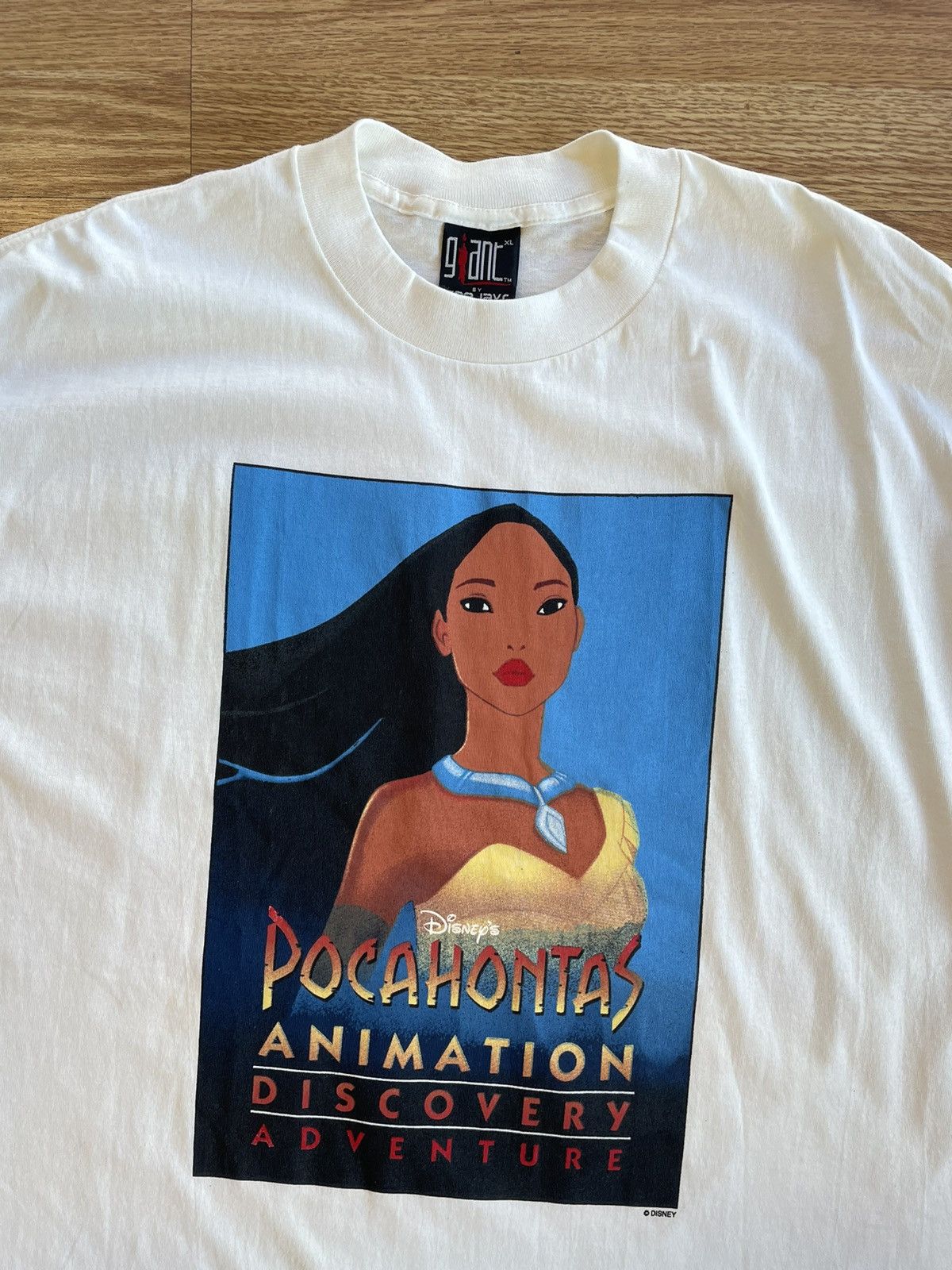 Band Tees × Disney × Vintage 1995 Pocahontas Disney Tour tee Size US XXL / EU 58 / 5 - 1 Thumbnail