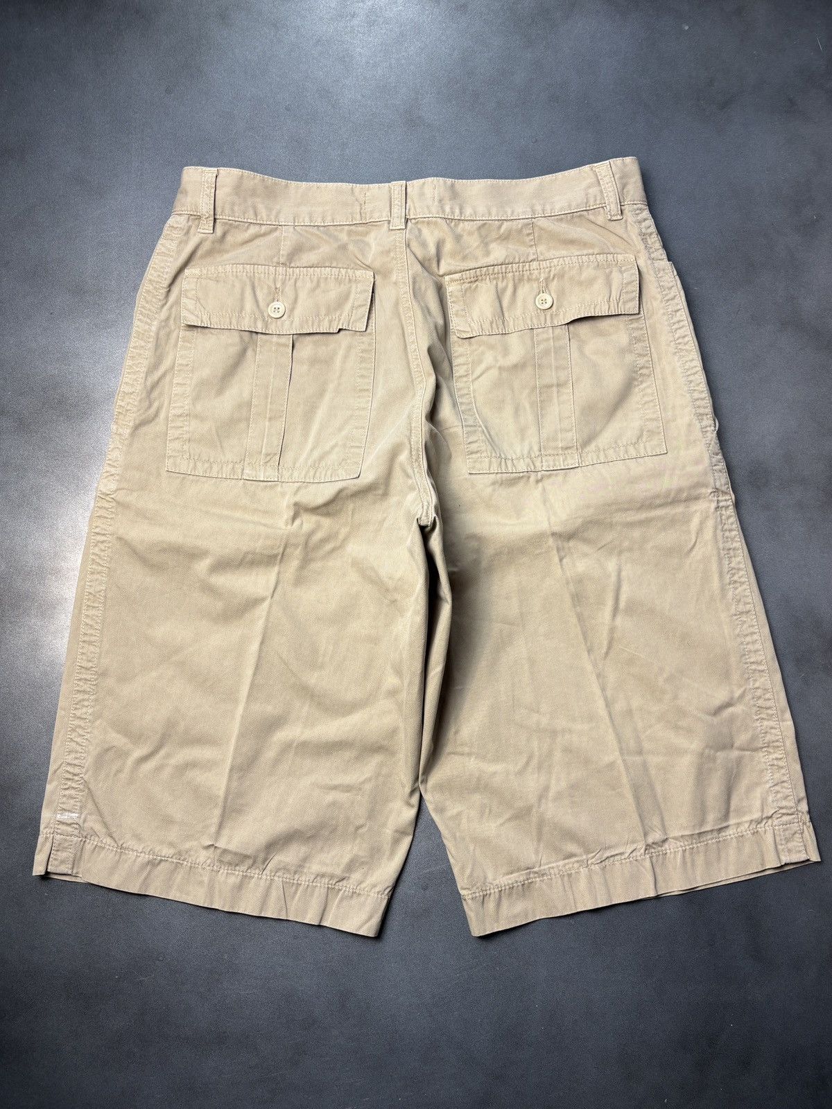 Pal Zileri × Vintage Vintage Pal Zileri Concept Shorts Long Tan Summer Cotton 30 Size US 31 - 2 Thumbnail