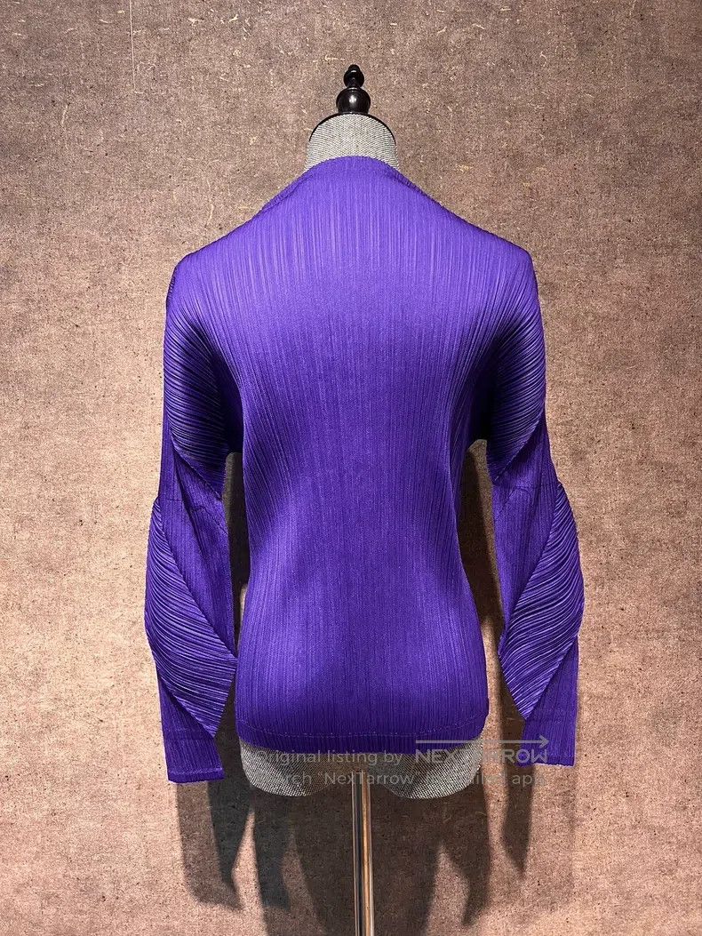 Issey Miyake Issey Miyake Purple Twist Top Size L / US 10 / IT 46 - 7 Thumbnail