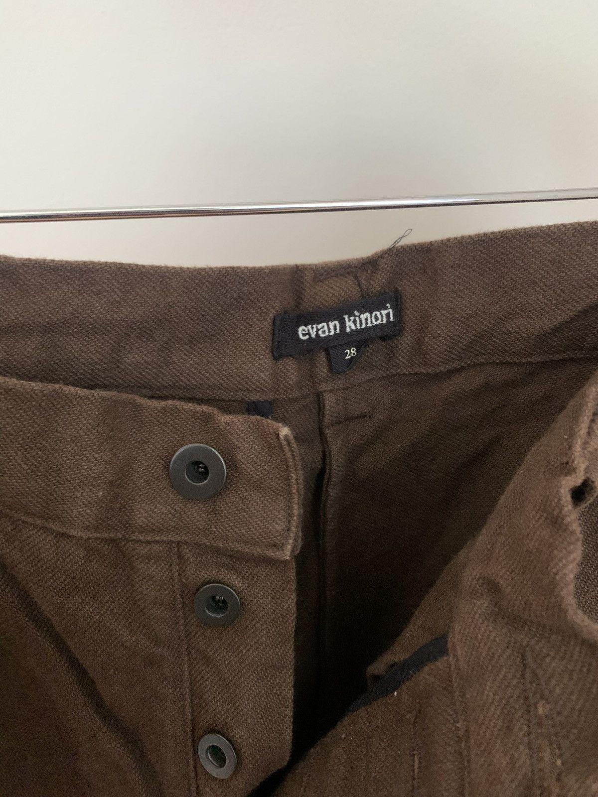 Evan Kinori Single Pleat Pants Size US 28 / EU 44 - 3 Thumbnail