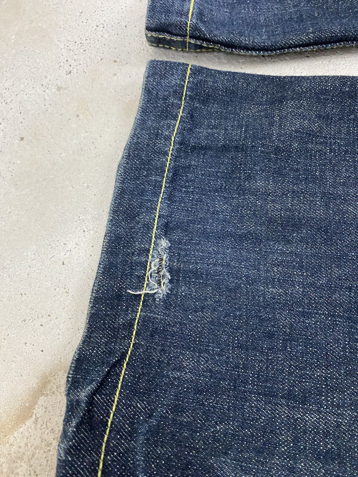 Japanese Brand Flare Colza Japan Mud Washed Whisker Buckle Low Rise Denim Size 29" - 11 Thumbnail