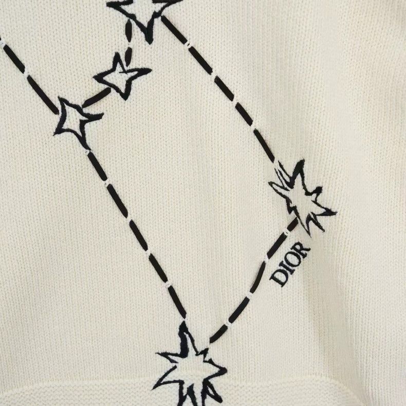 Dior Dior new embroidered star knit sweater Size US XXL / EU 58 / 5 - 3 Thumbnail