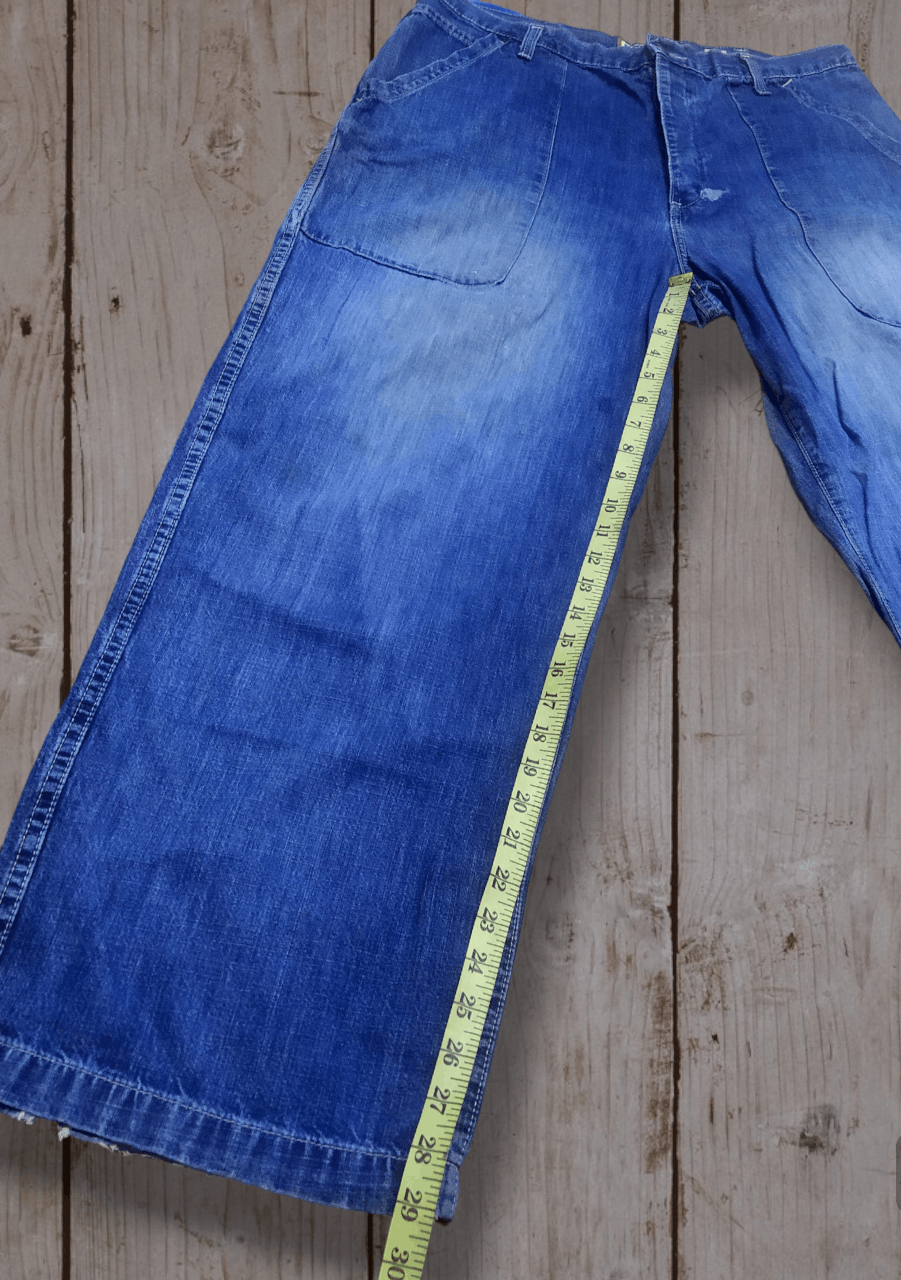Jean Shop Vintage Old Navy Jeans Big Pocket Rare Pattern Size US 37 - 4 Thumbnail