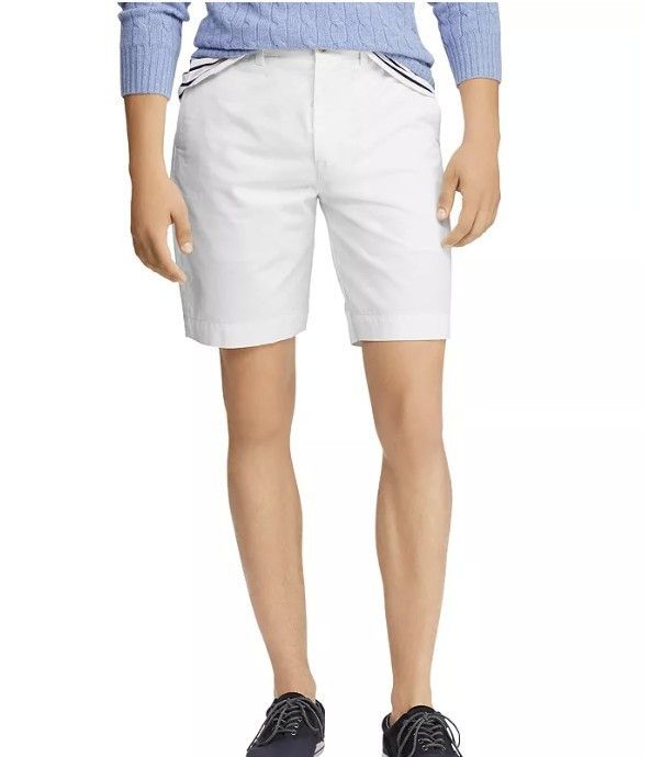 Polo Ralph Lauren Polo Ralph Lauren Cotton Classic Fit Shorts White ( 36 ) Size US 36 / EU 52 - 1 Thumbnail