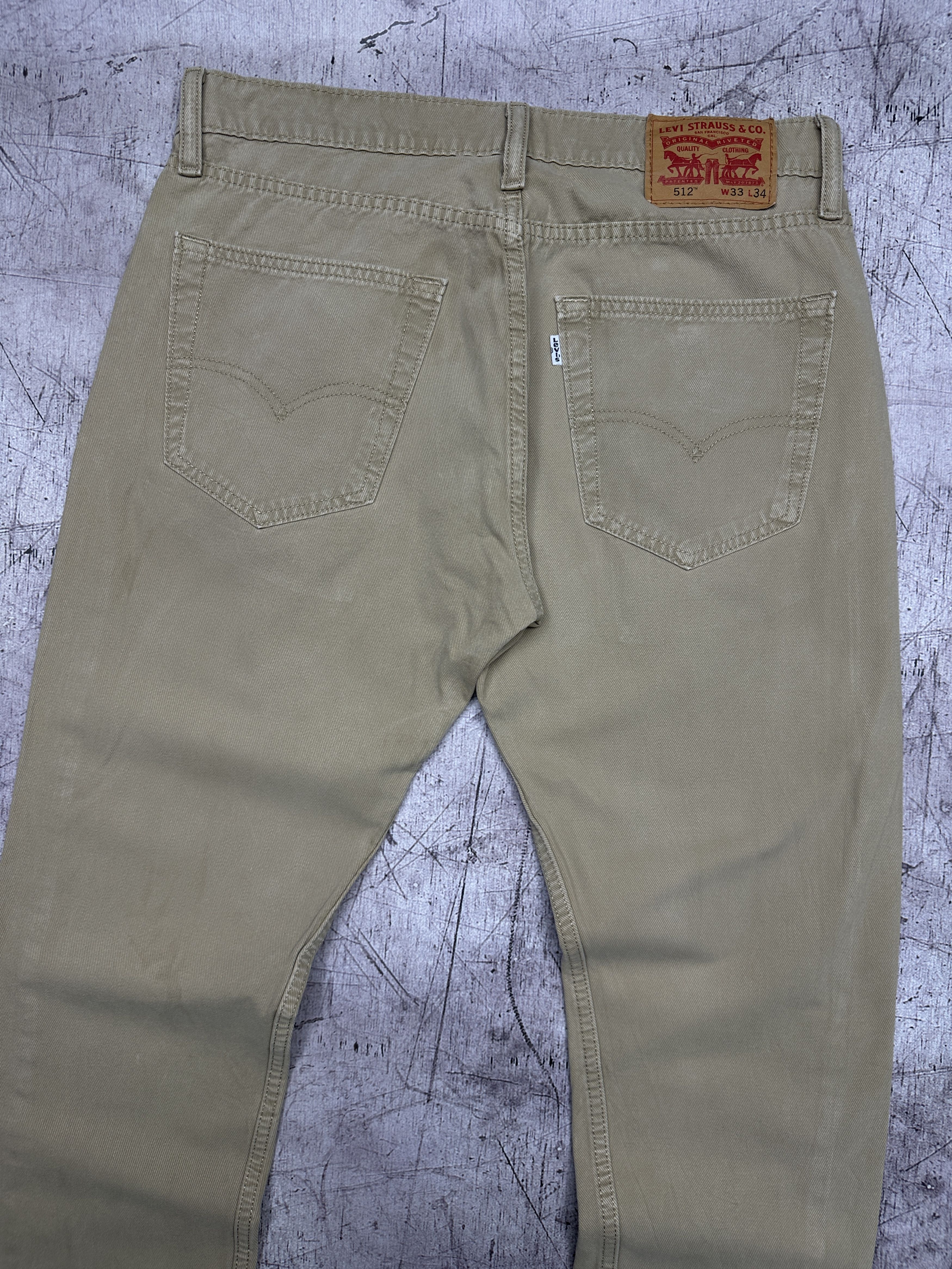 Levi's Levi's 512 Mens Denim Pants Jeans Size 33 x 34 Size US 33 - 2 Thumbnail