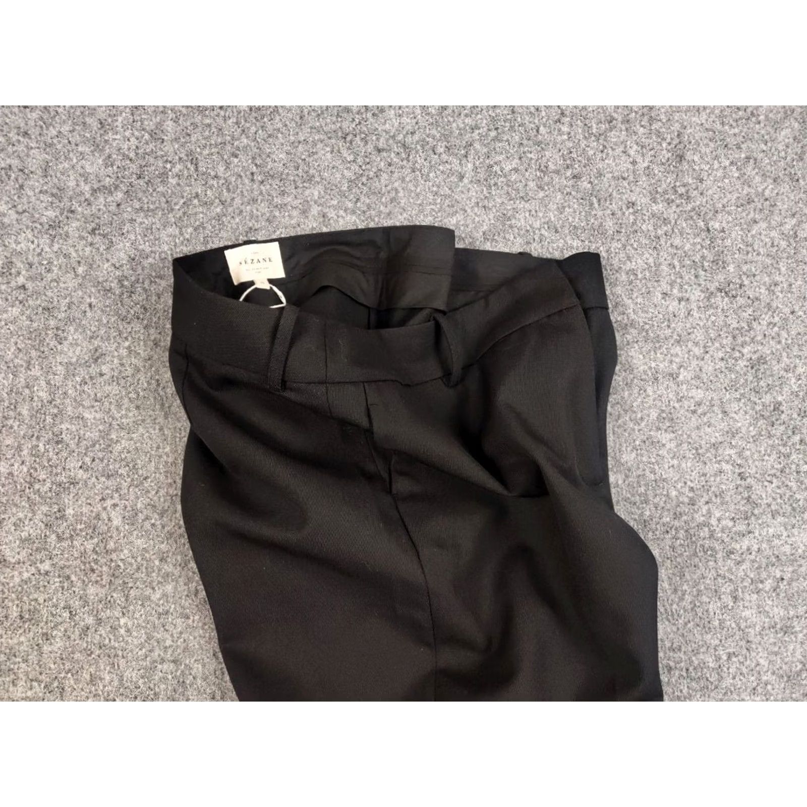 Vintage Sezane Paris Design Black Womens Ankle Trouser Pants Size 32" / US 10 / IT 46 - 4 Thumbnail