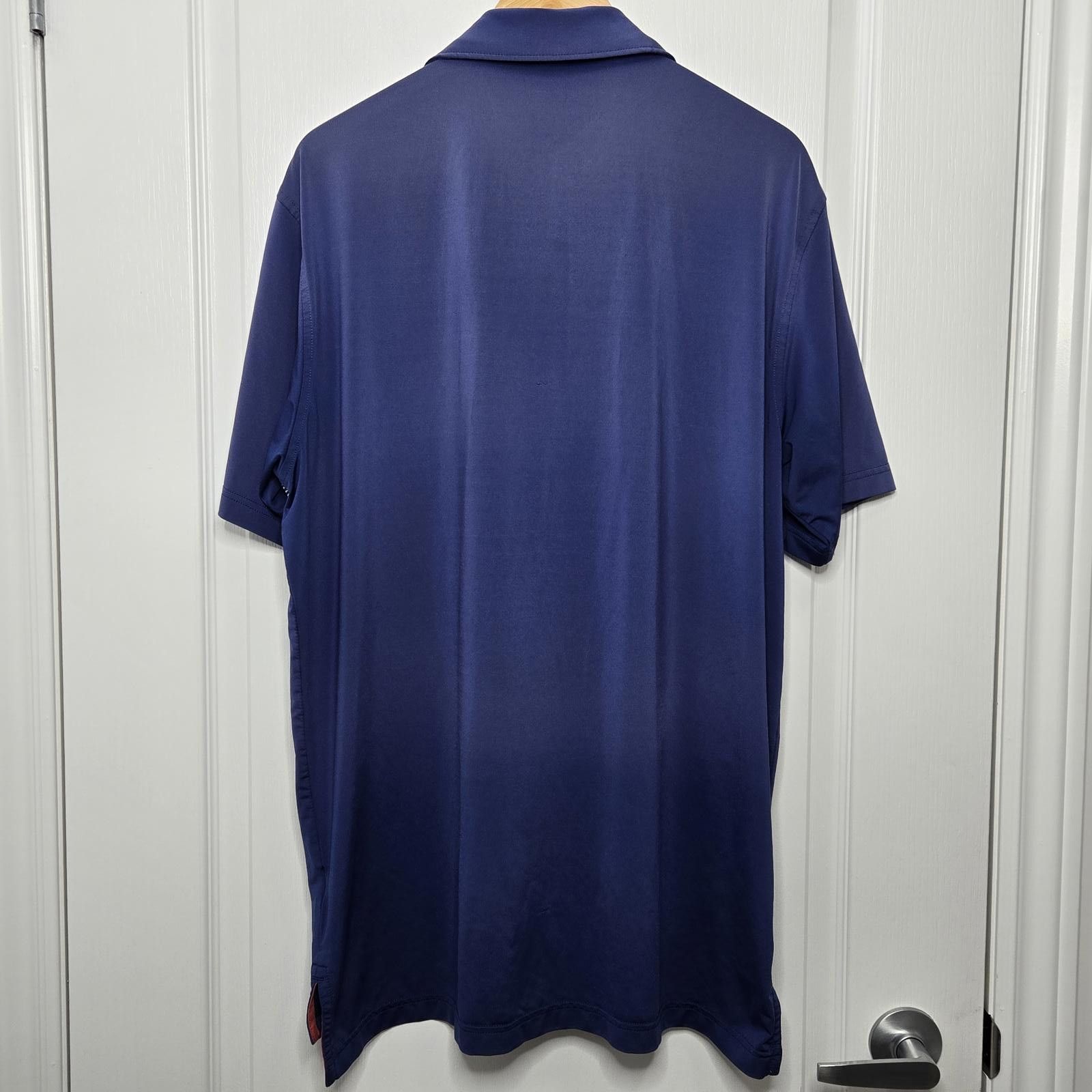 Peter Millar Peter Millar Polo Men Large Golf Blue Stripe Summer Comfort Size US L / EU 52-54 / 3 - 4 Thumbnail