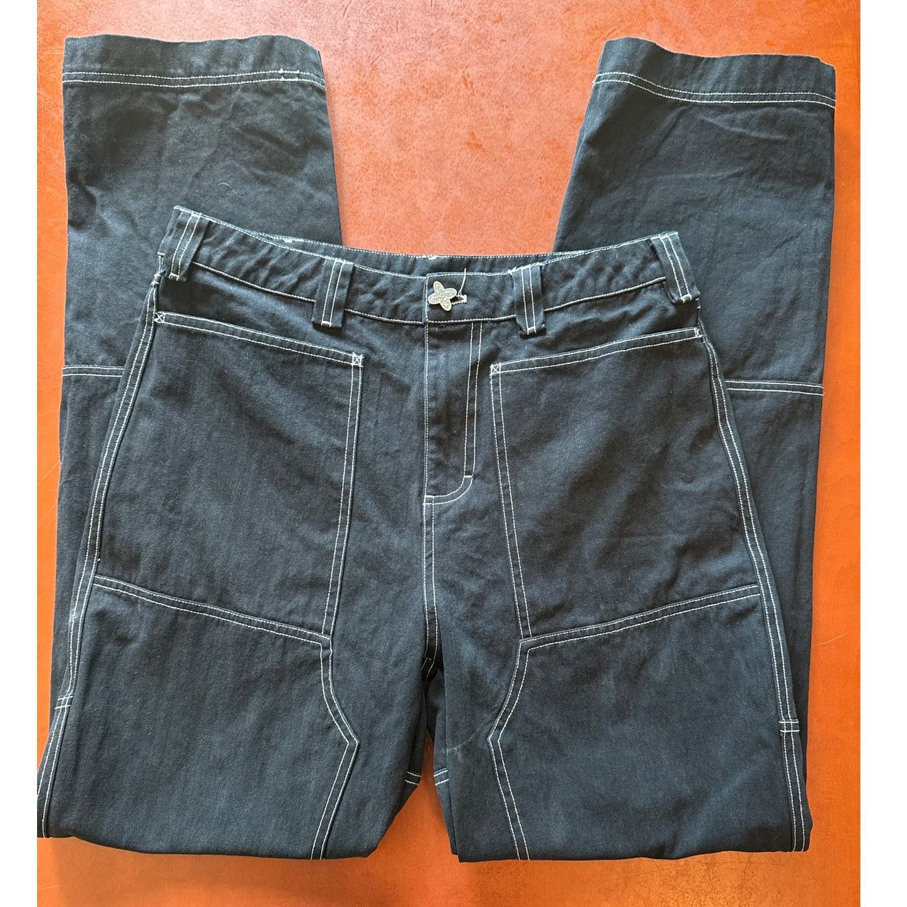 Other Liquid Lagoon Skater Work Pants 33x32 Utility Cargo Style Size US 33 - 7 Thumbnail