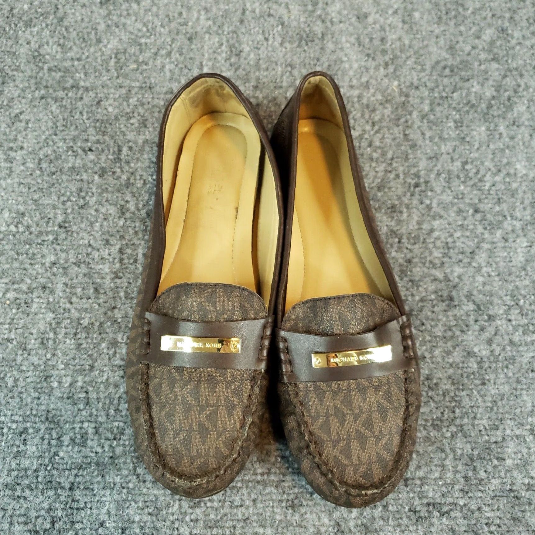 Michael Kors Michael Kors Brown Driving Loafers Women Size 8.5 Leather Flats Casual Slip-On Comfort Size US 8.5 / IT 38.5 - 3 Thumbnail