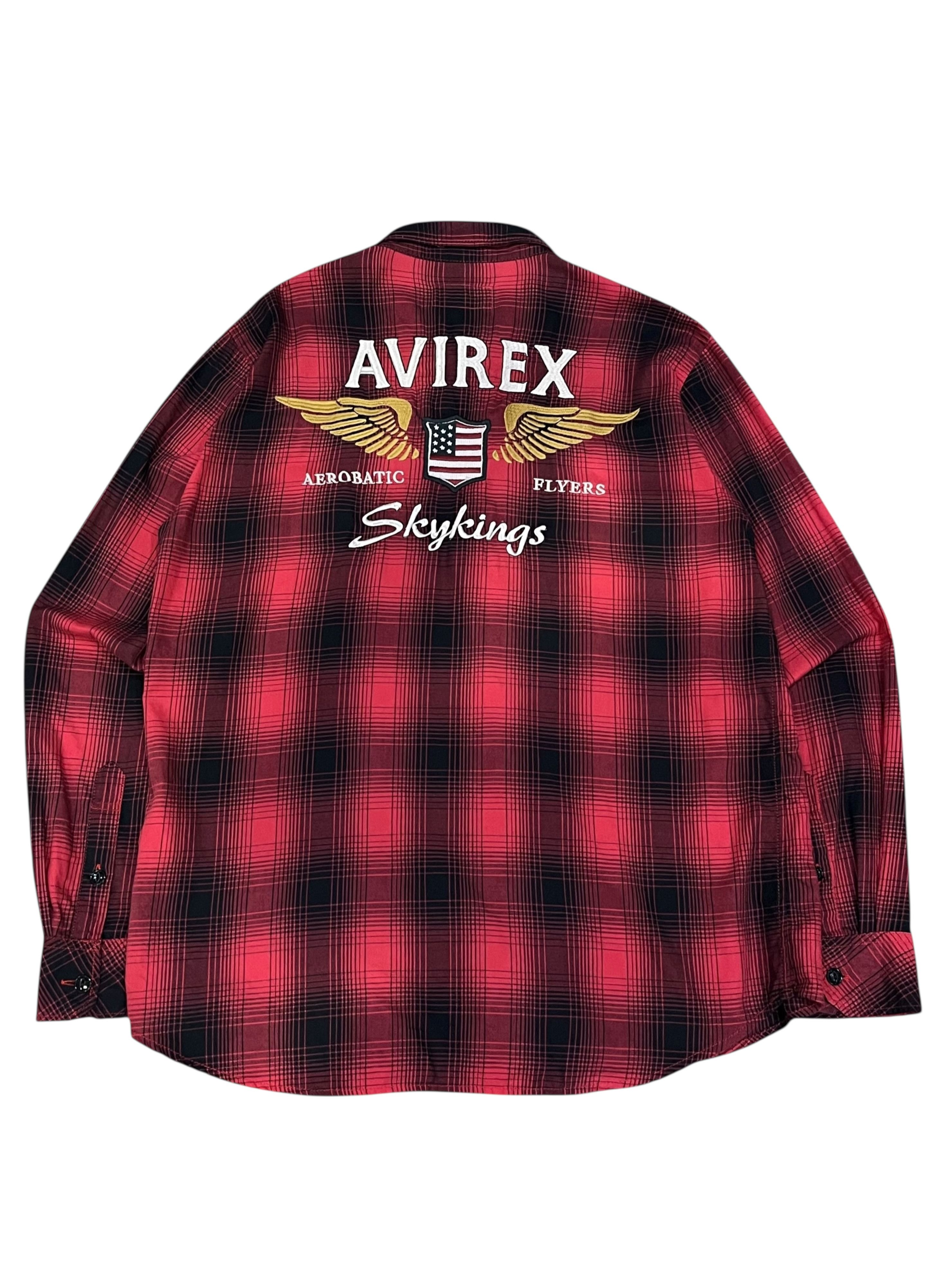 Avirex AVIREX SKYKINGS Big Embroidery Shadow Plaid Thin Cotton Size US M / EU 48-50 / 2 - 3 Thumbnail