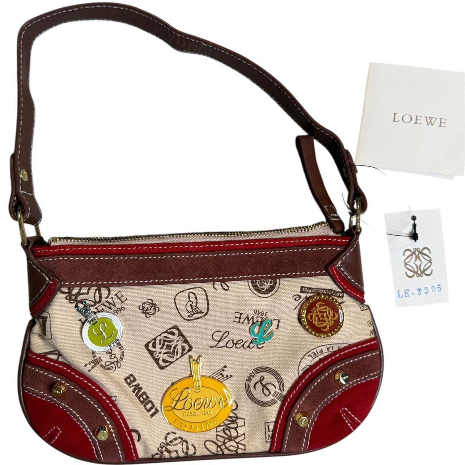 Loewe Loewe 160th Anniversary Mini Shoulder Bag Pins (2006) Size ONE SIZE - 7 Thumbnail