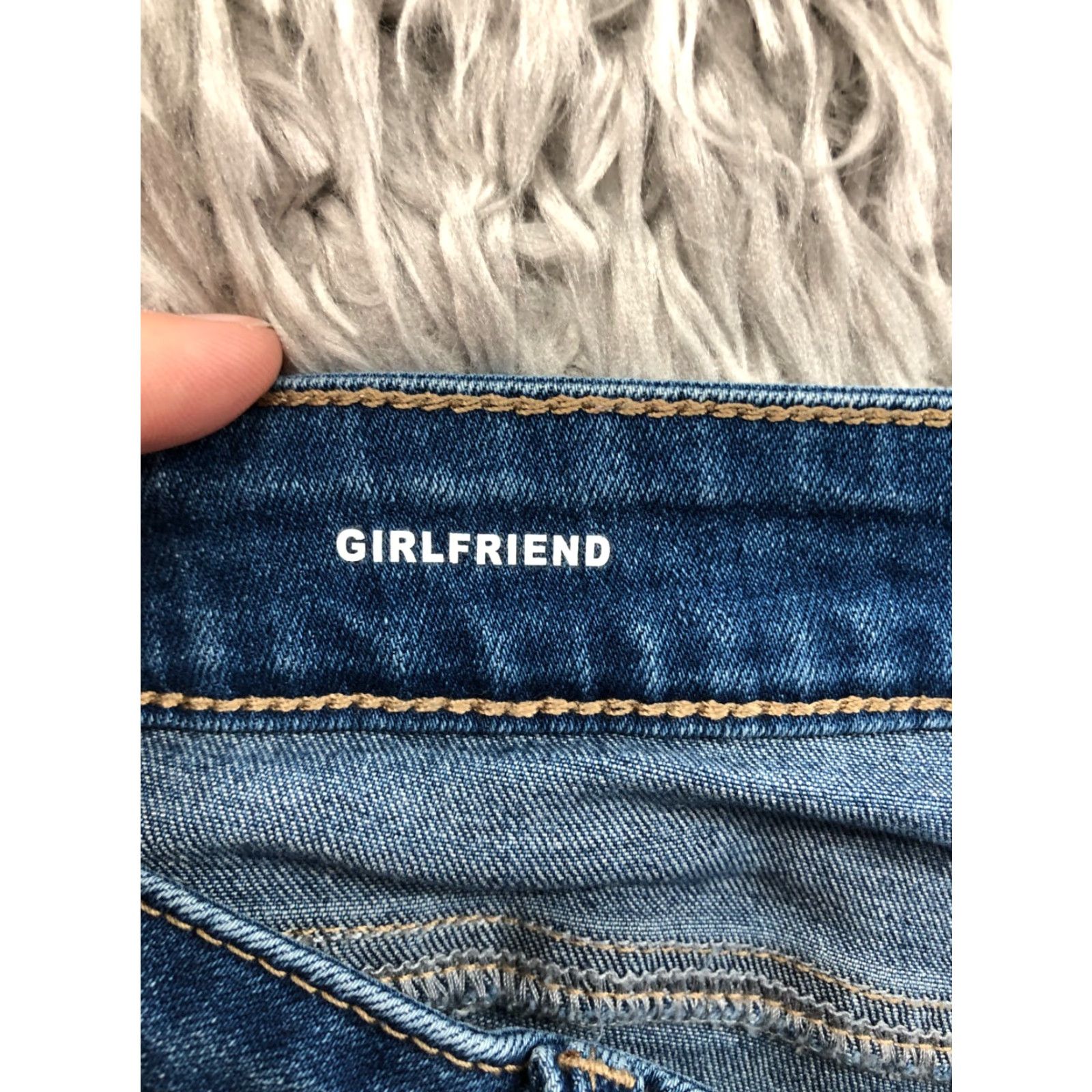 Denime Refuge Shorts Womens Size 6 Mid Rise Dark Wash Blue Denim Jean Cuff-off 5-Pocket Style Boyfriend Size 28" / US 6 / IT 42 - 7 Thumbnail