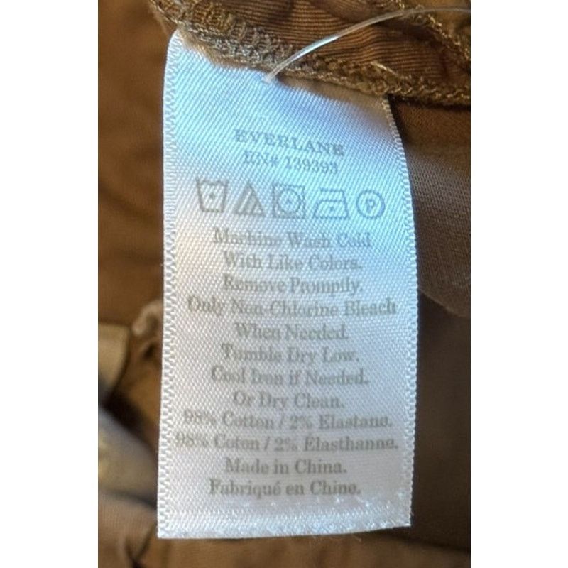 Everlane Everlane Pants Women 0 Brown Jiangmen Chino Pleated Preppy Size 25" / US 0 / IT 36 - 7 Thumbnail