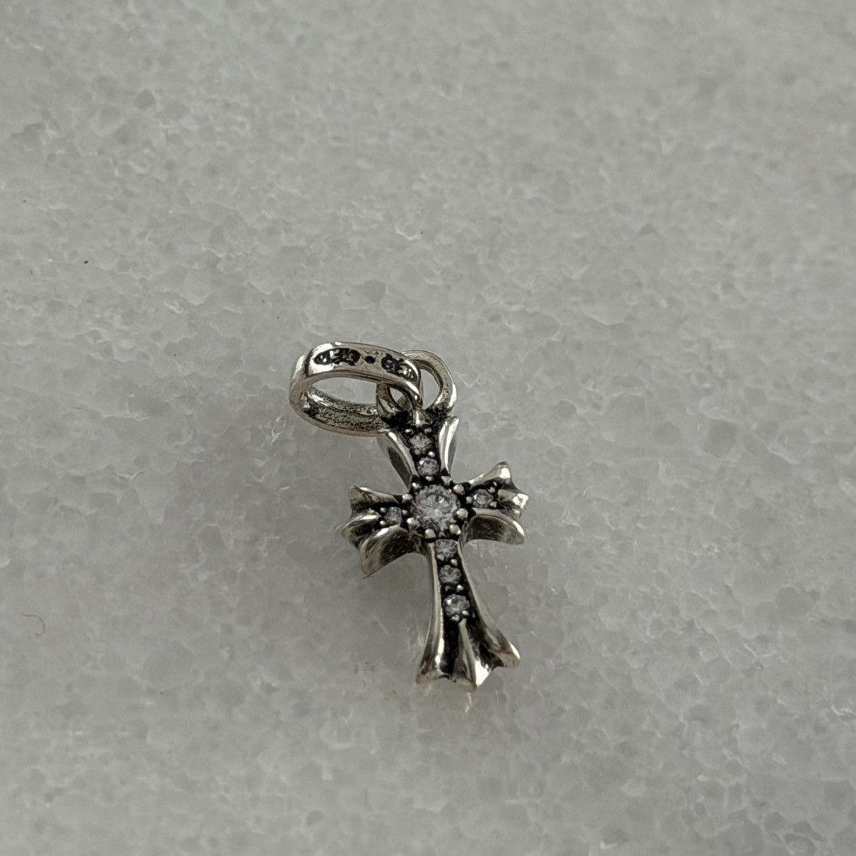 Chrome Hearts CHROME HEARTS SILVER BABY FAT PAVE DIAMOND PENDANT CHARM Size ONE SIZE - 1 Thumbnail