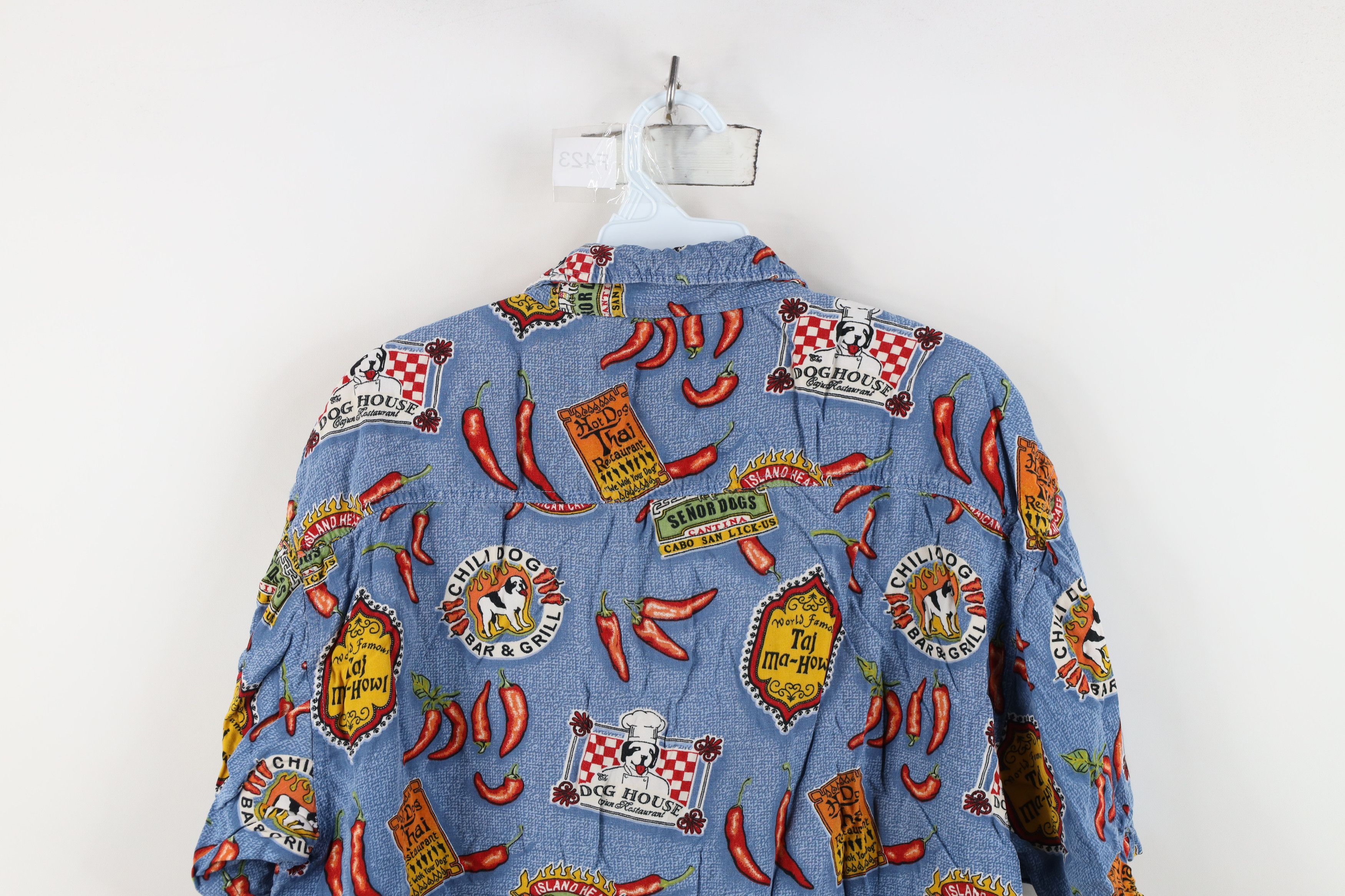 Big Dogs Vintage 90s Y2K Big Dogs Over Print Hawaiian Button Shirt Size US L / EU 52-54 / 3 - 10 Thumbnail